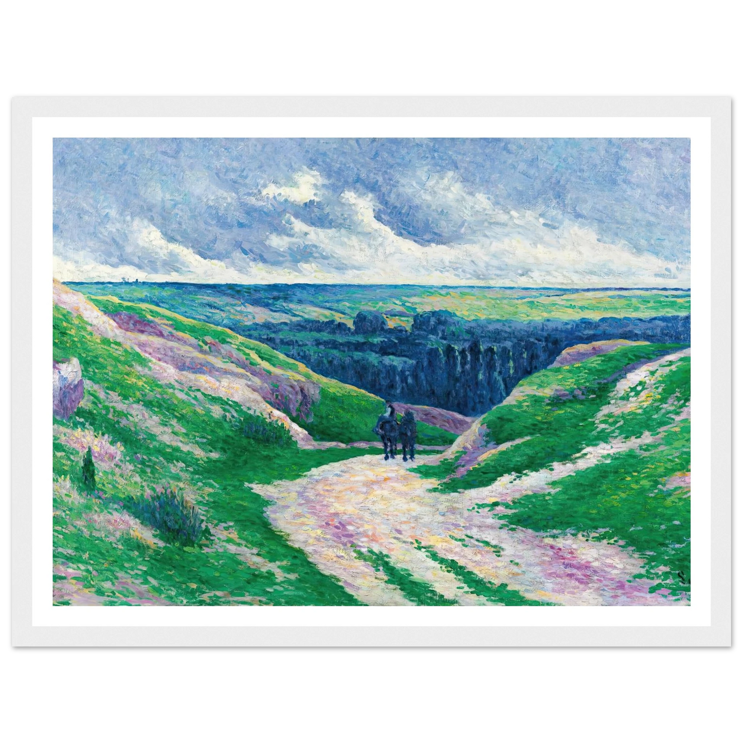 Paysage Près De Moulineux Sur Oise (circa 1902-03) Art Print | Maximilien Luce-Quipham Collections