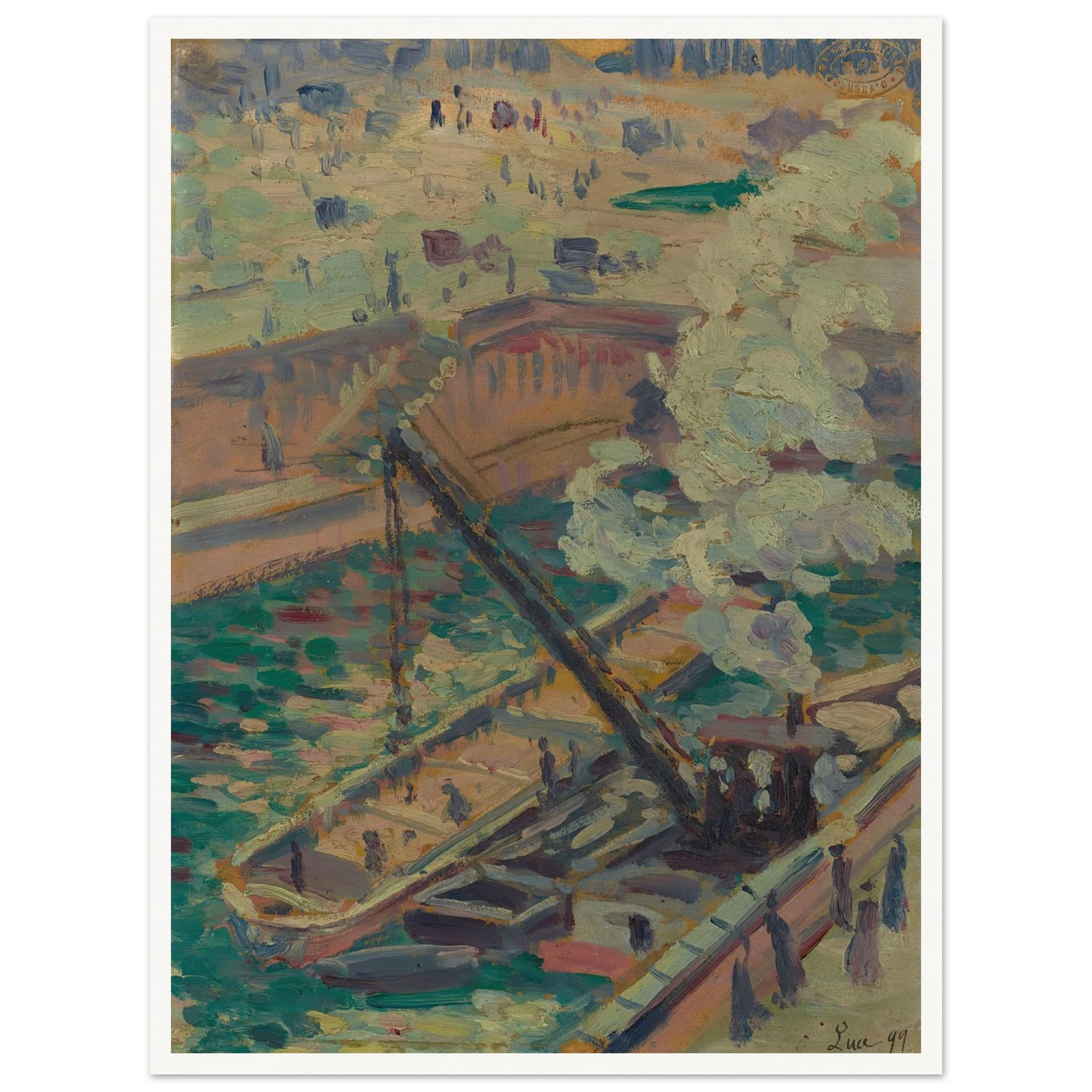 Pochade pour Notre-Dame (1899) Art Print | Maximilien Luce-Quipham Collections