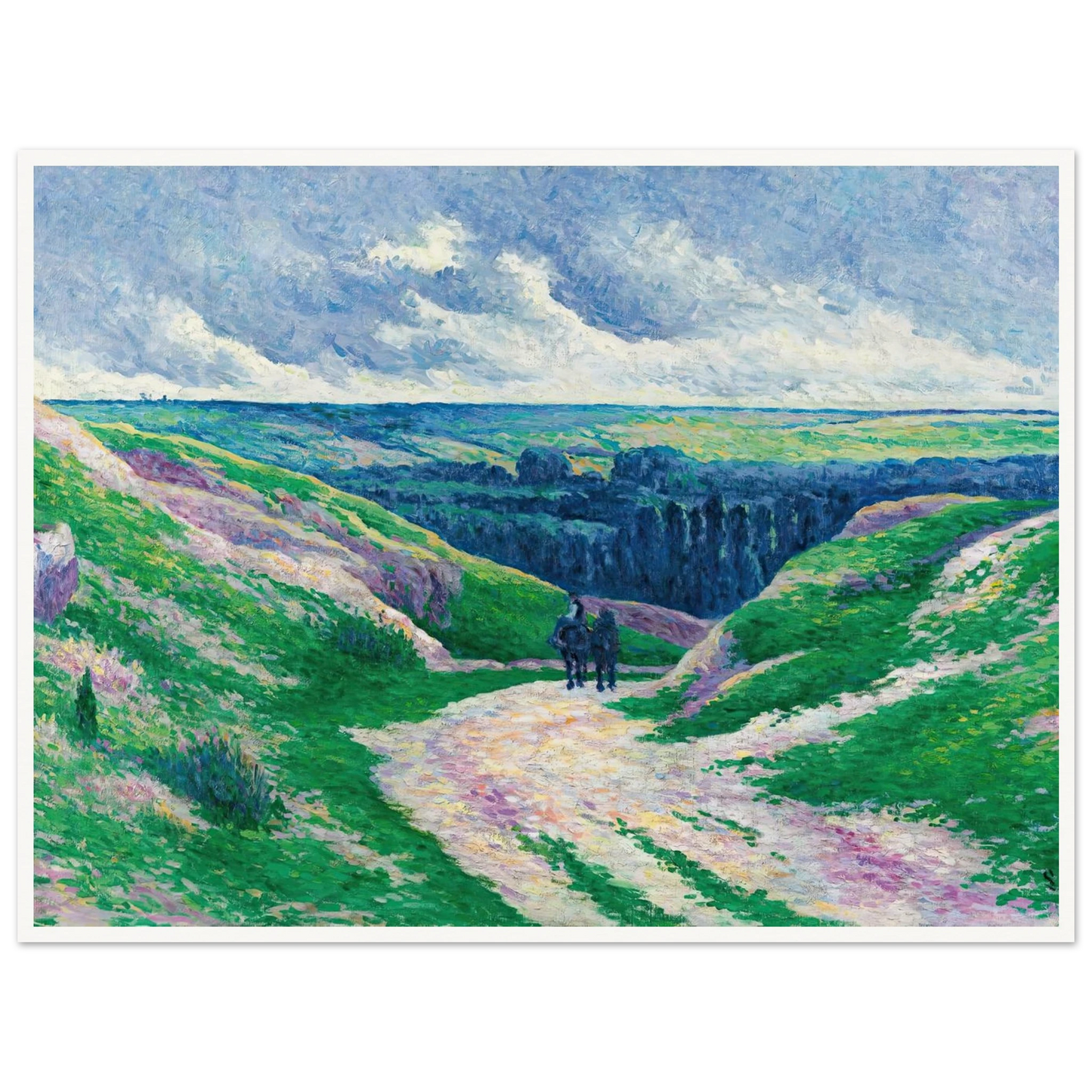 Paysage Près De Moulineux Sur Oise (circa 1902-03) Art Print | Maximilien Luce-Quipham Collections