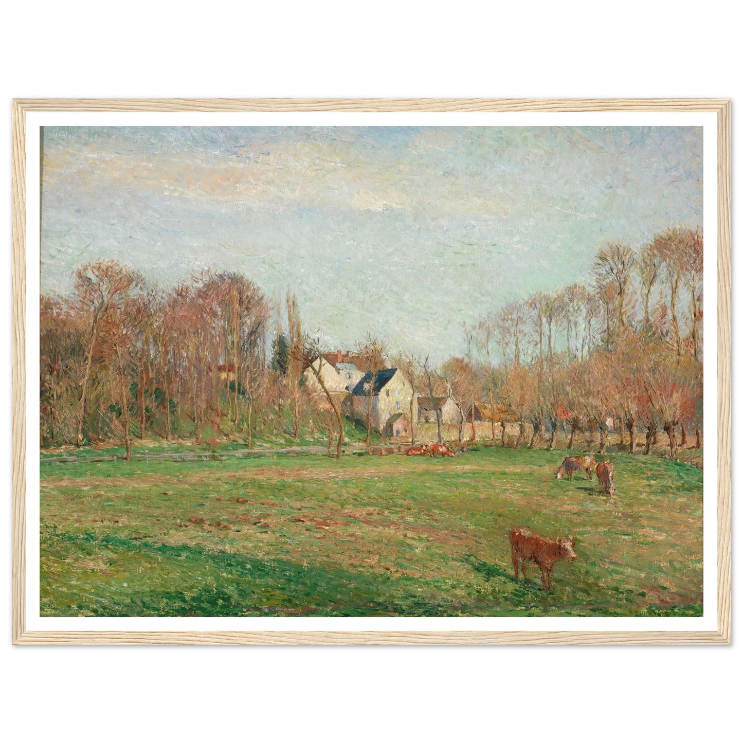 Field and Mill at Osny (1884) Art Print | Camille Pissarro-Quipham Collections