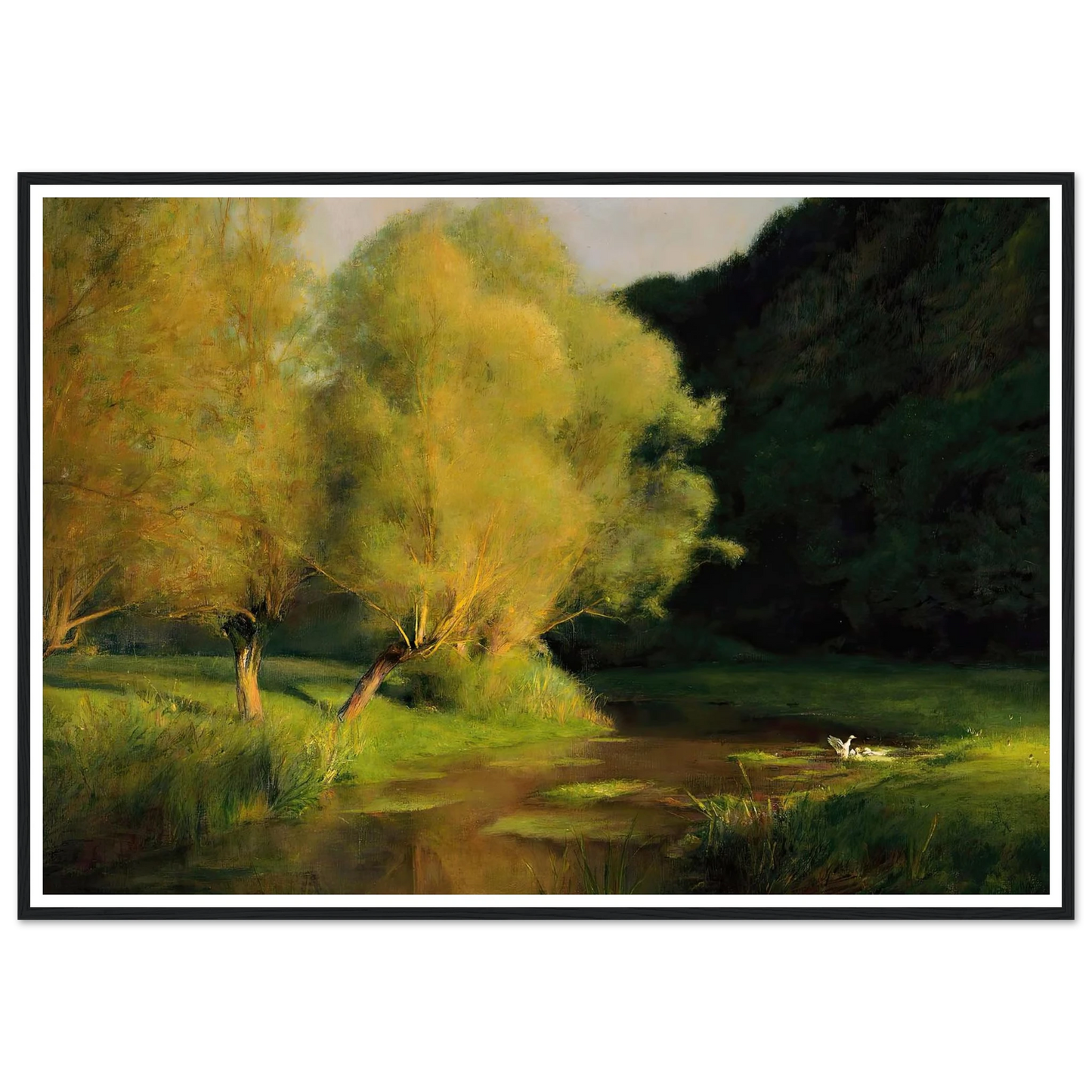 Willows by a Stream (1908) Art Print | Pascal Adolphe Jean Dagnan Bouveret-Quipham Collections