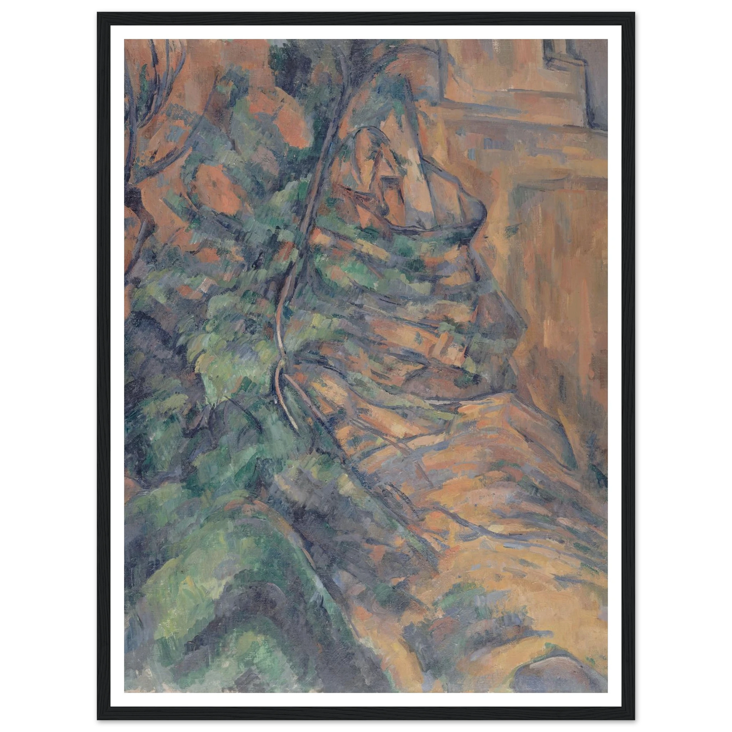 Rochers et branches à Bibémus (1895-1904) Art Print | Paul Cezanne-Quipham Collections