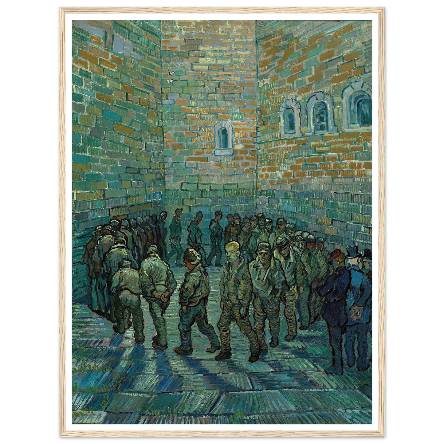 The Prison Courtyard (1890) Art Print | Vincent van Gogh-Quipham Collections