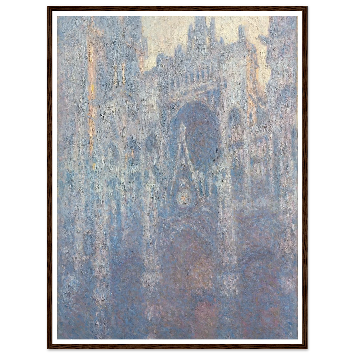 The Portal of Rouen Cathedral in Morning Light (1894) Art Print | Claude Monet-Quipham Collections