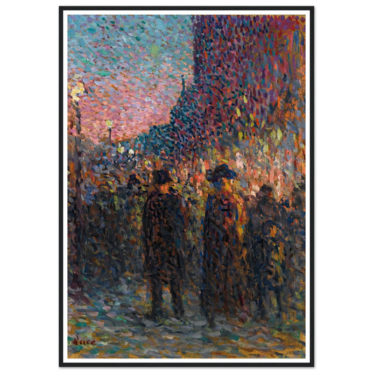 Paris, Les Boulevards, La Nuit (circa 1893) Art Print | Maximilien Luce-Quipham Collections