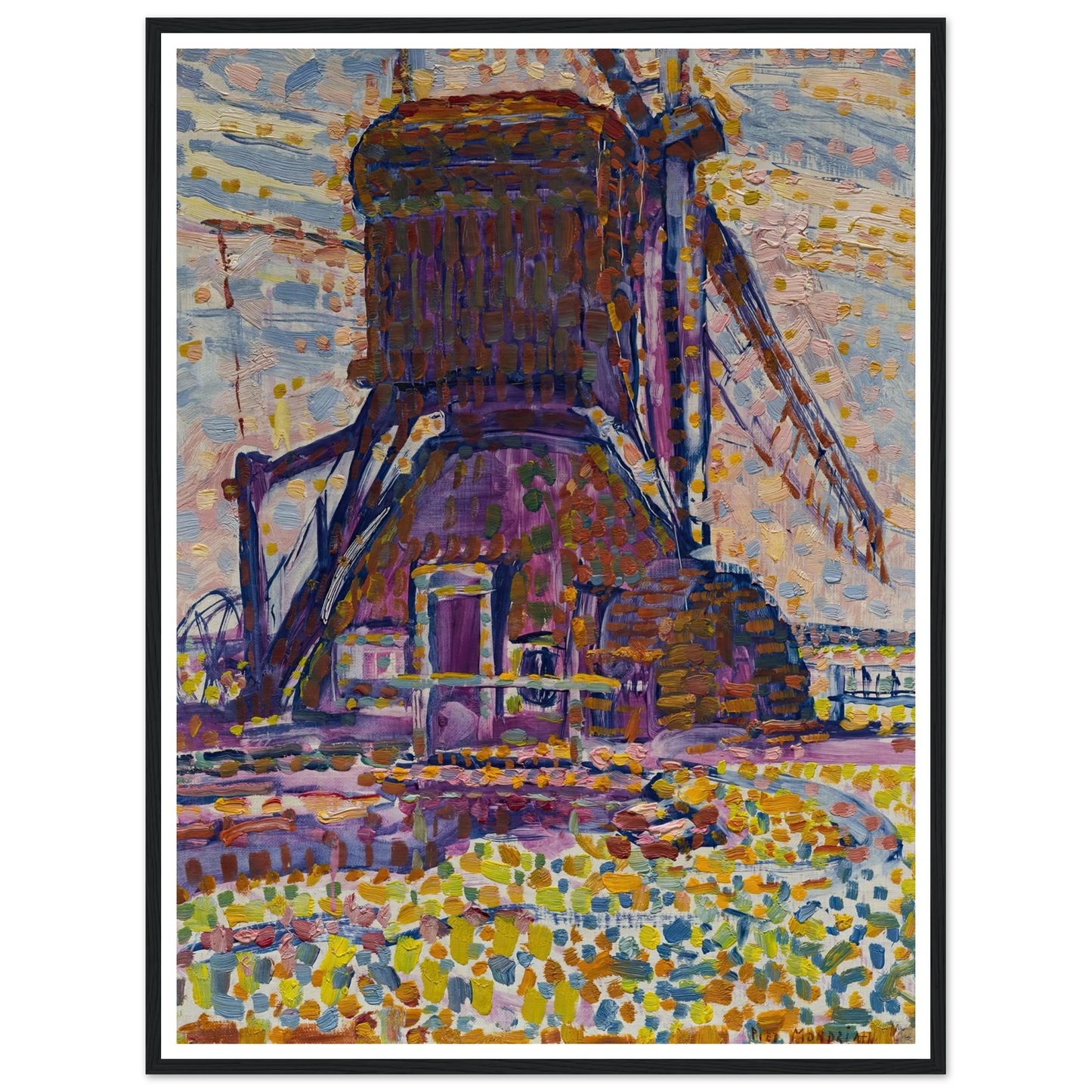 The Winkel Mill (1908) Art Print | Piet Mondrian-Quipham Collections