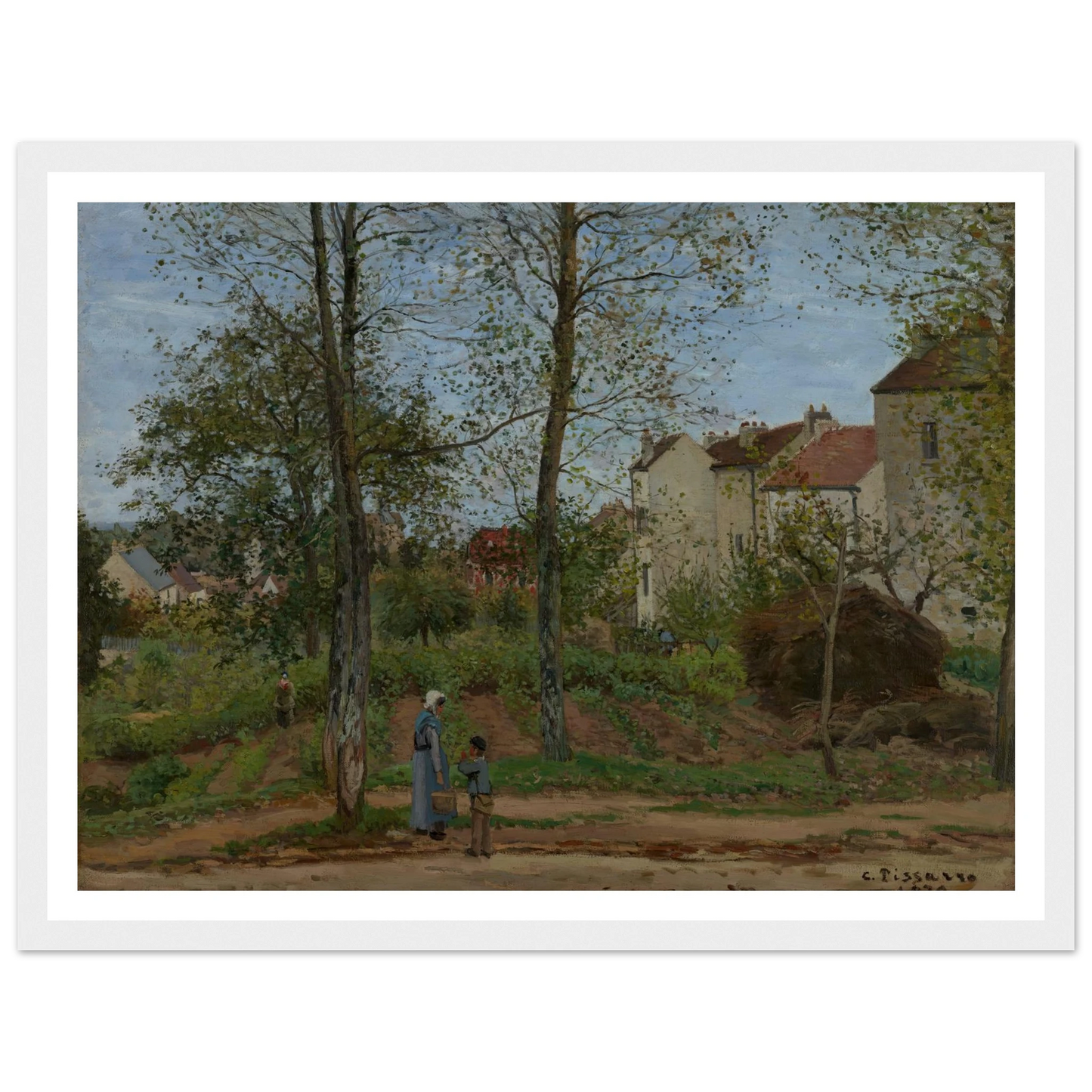 Landscape at Louveciennes (1870) Art Print | Camille Pissarro-Quipham Collections