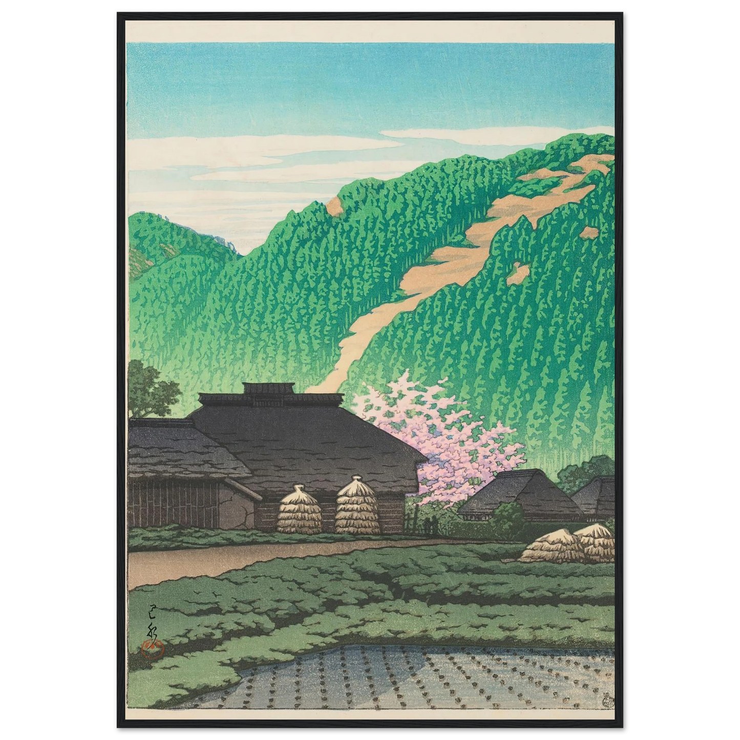 Izu Nishibira no asa (Morning in Nishibira, Izu) (1953) Art Print | Kawase Hasui-Quipham Collections