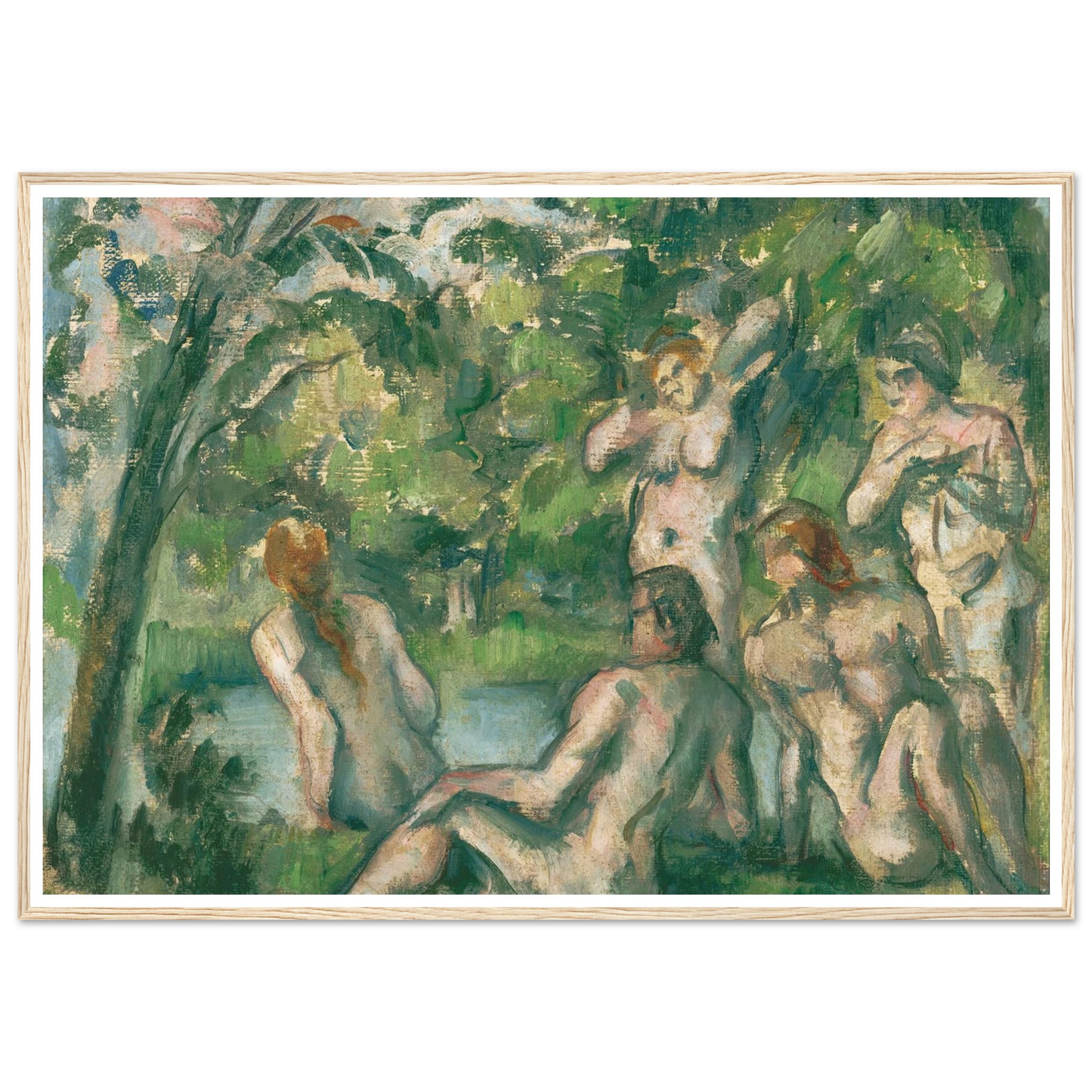Bathers 2 Art Print | Paul Cezanne-Quipham Collections