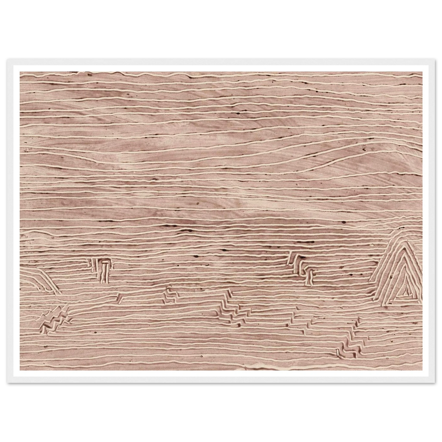 Versandete Siedelung (1935) Art Print | Paul Klee - Framed Poster - 30x40 cm / 12x16″ - Black frame