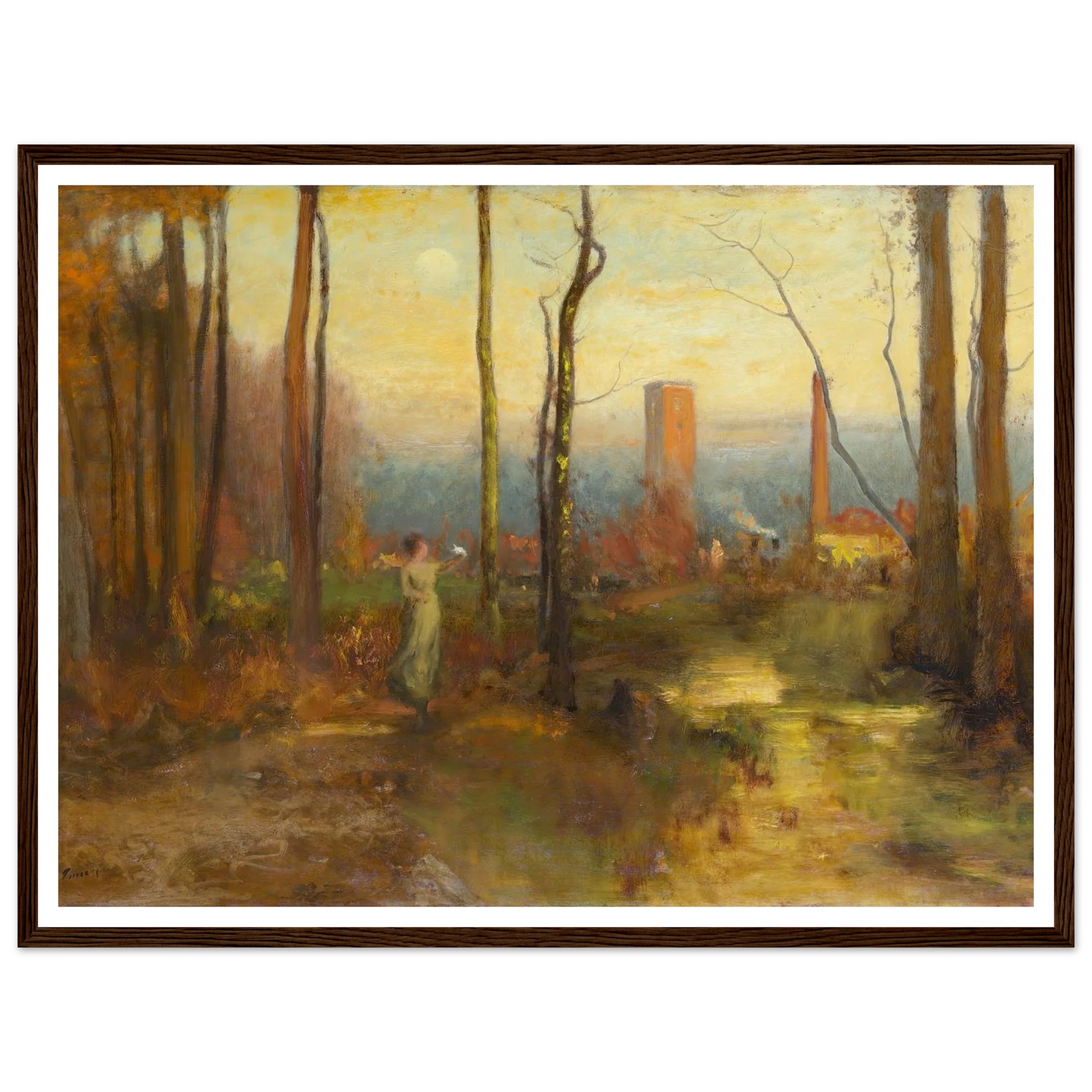 The Mill Stream, Montclair, New Jersey (c. 1888) Art Print | George Inness-Quipham Collections