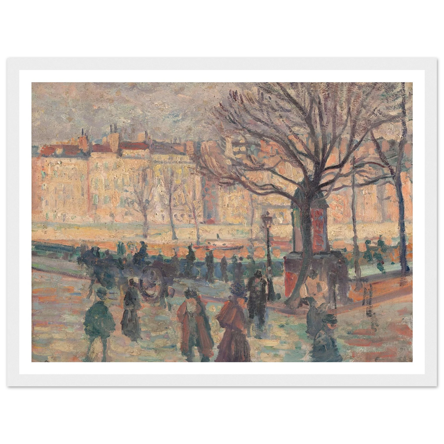 Paysage parisien. Bords de Seine Art Print | Maximilien Luce-Quipham Collections