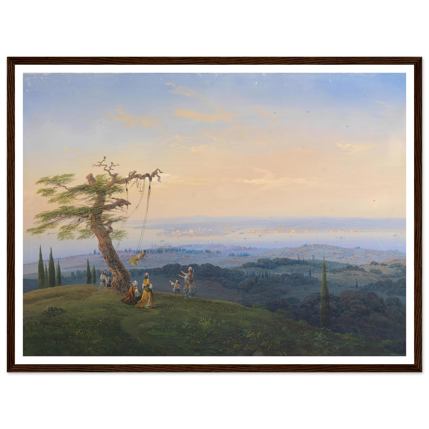 Abendliches Vergnügen vor den Toren Konstantinopels Art Print | Carlo Bossoli-Quipham Collections