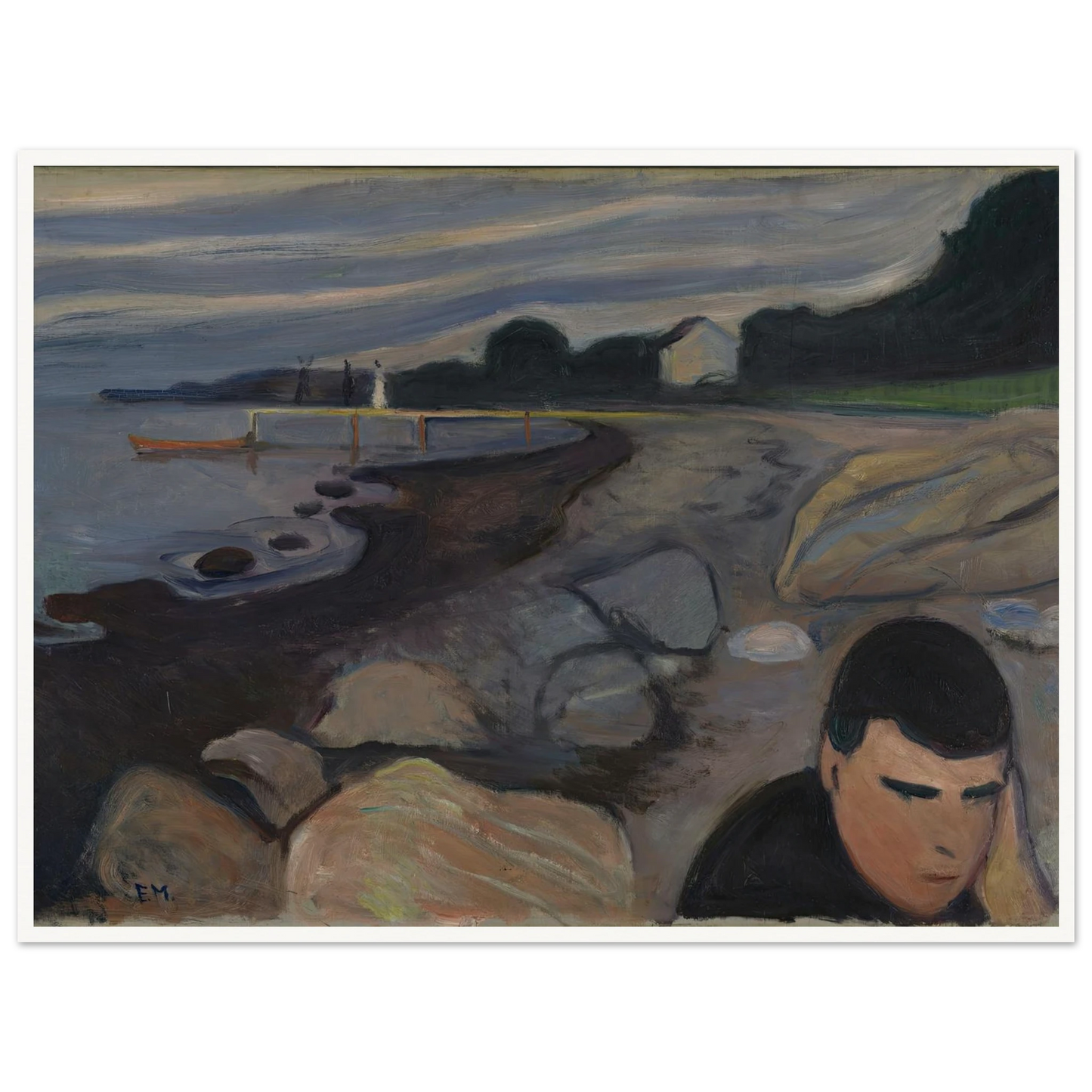Melancholy (1892) Art Print | Edvard Munch-Quipham Collections