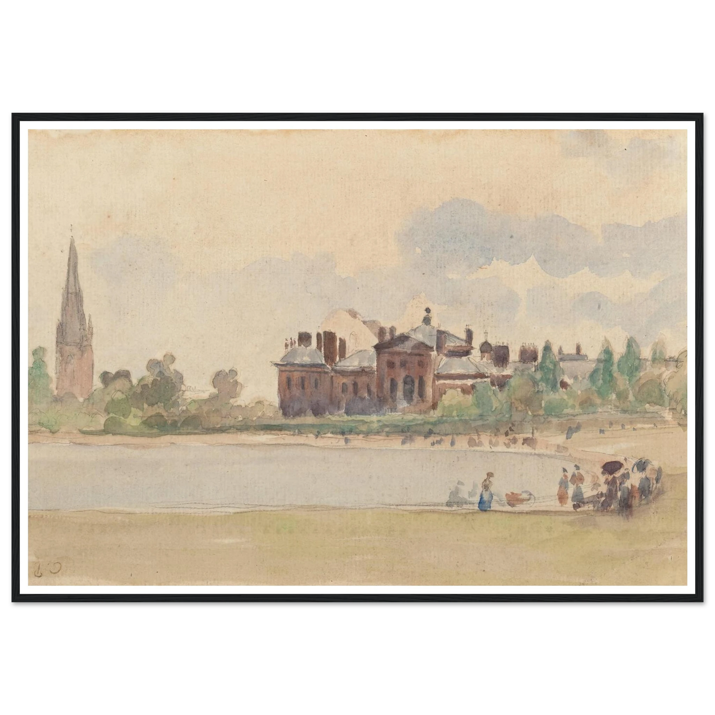 Kensington Gardens, London (1890) Art Print | Camille Pissarro-Quipham Collections