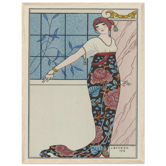 Grande robe du soir, (1913) Art Print | George Barbier-Quipham Collections