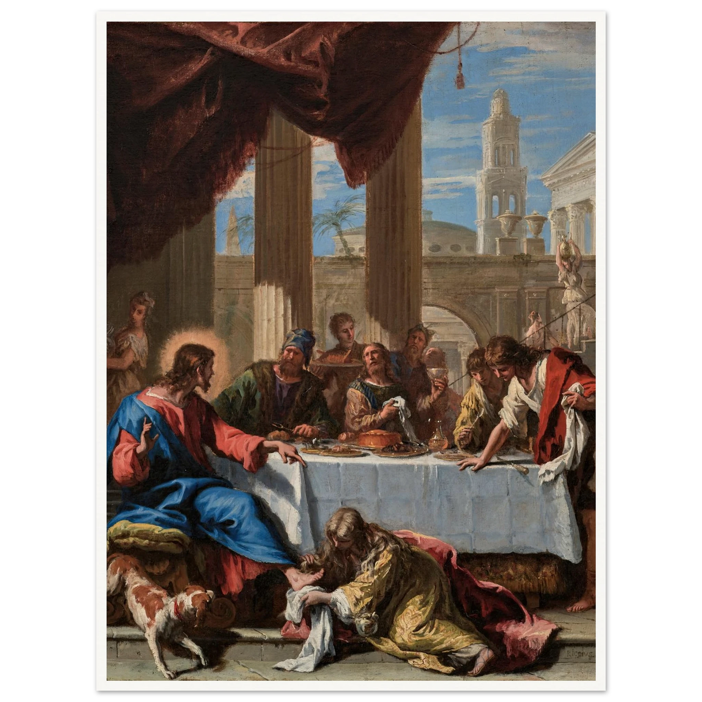Christ in the House of Simon the Pharisee (1713) Art Print | Sebastiano Ricci-Quipham Collections