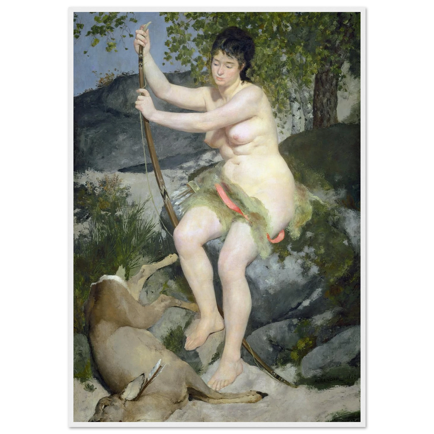 Diana (1867) Art Print | Pierre Auguste Renoir-Quipham Collections