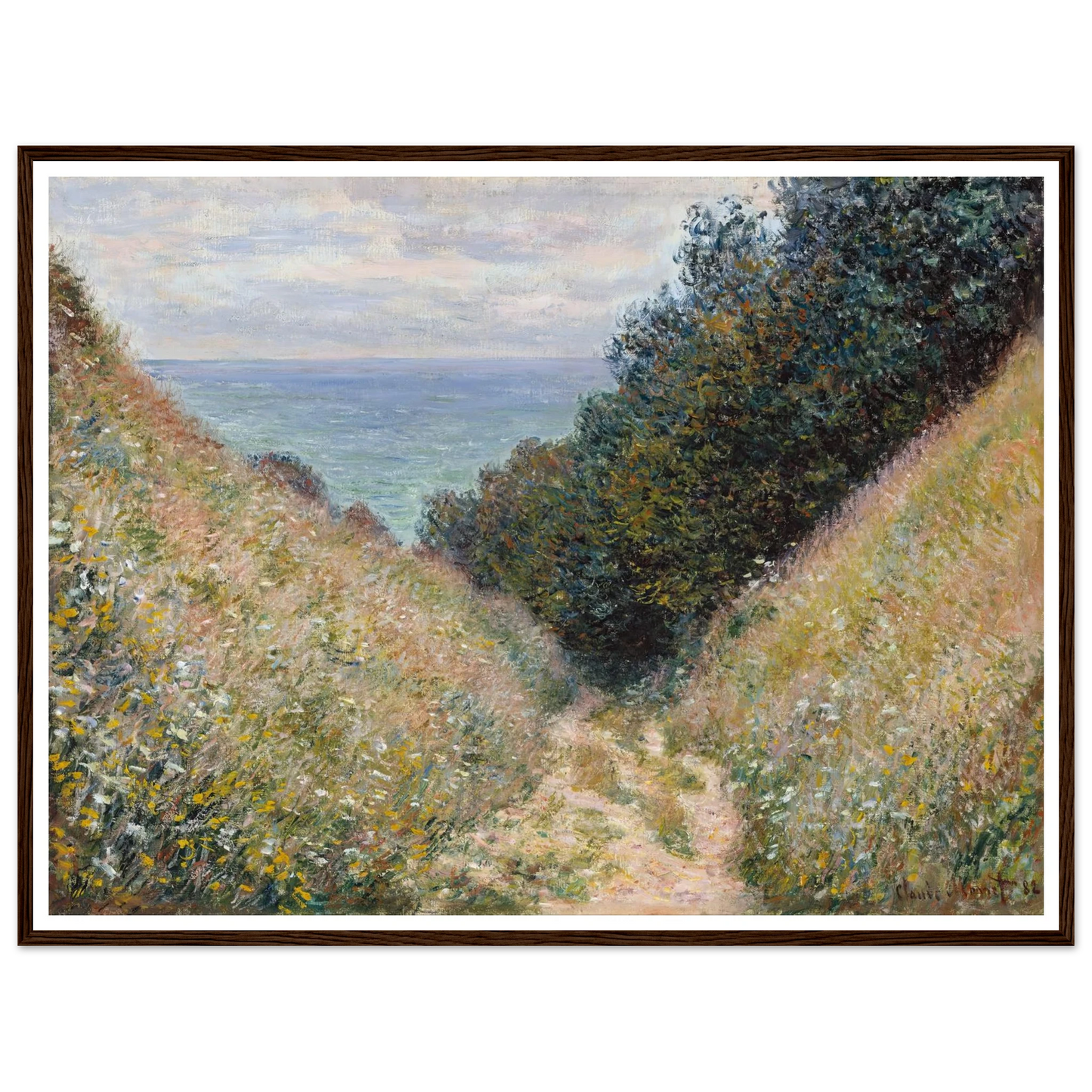 Road at La Cavée, Pourville (1882) Art Print | Claude Monet-Quipham Collections