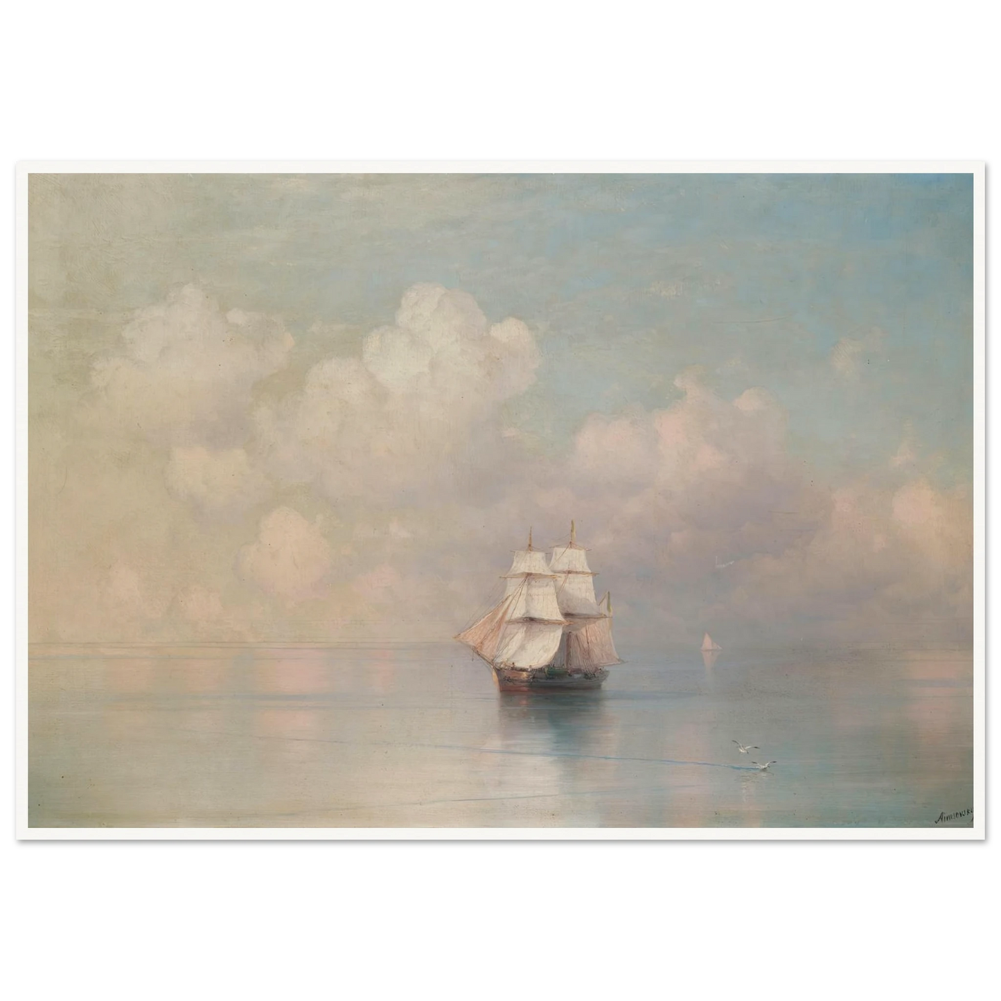 Calm Seas Art Print | Ivan Konstantinovich Aivazovsky-Quipham Collections