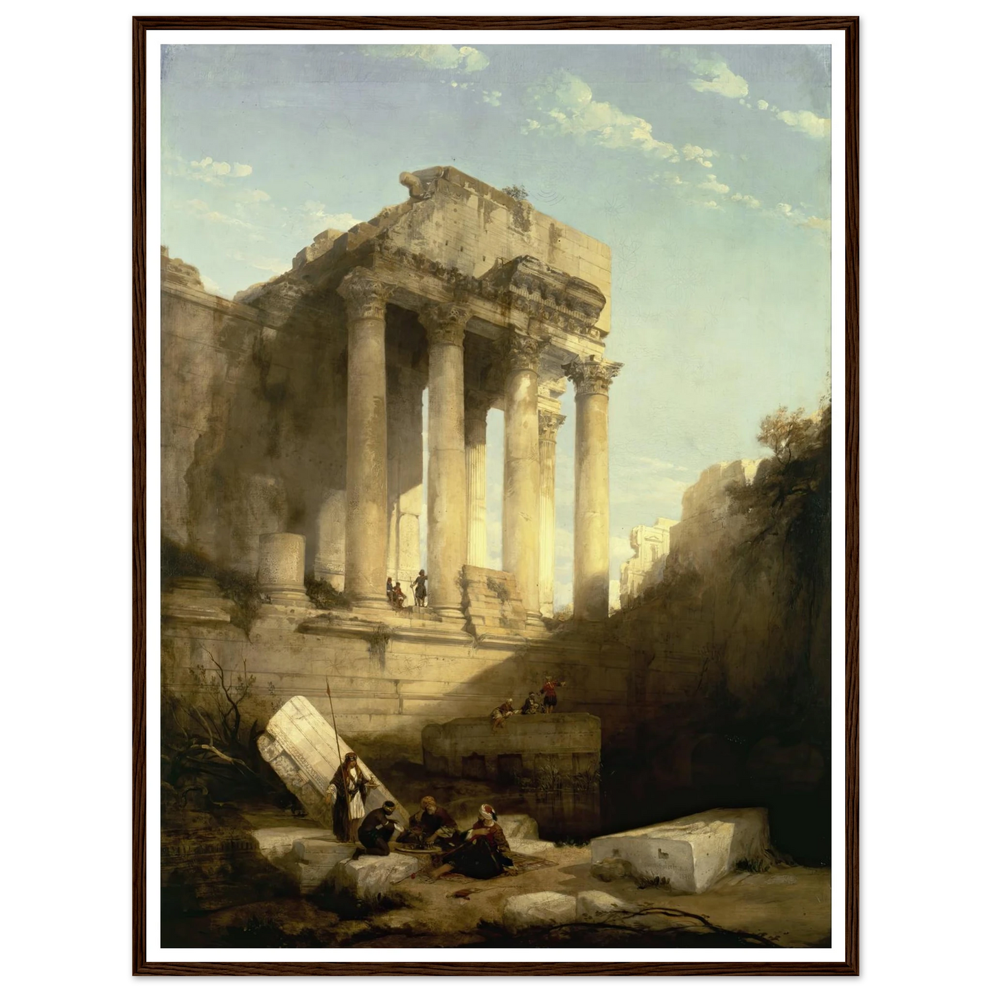 Baalbec,Ruins of the Temple of Bacchus Art Print | David Roberts-Quipham Collections