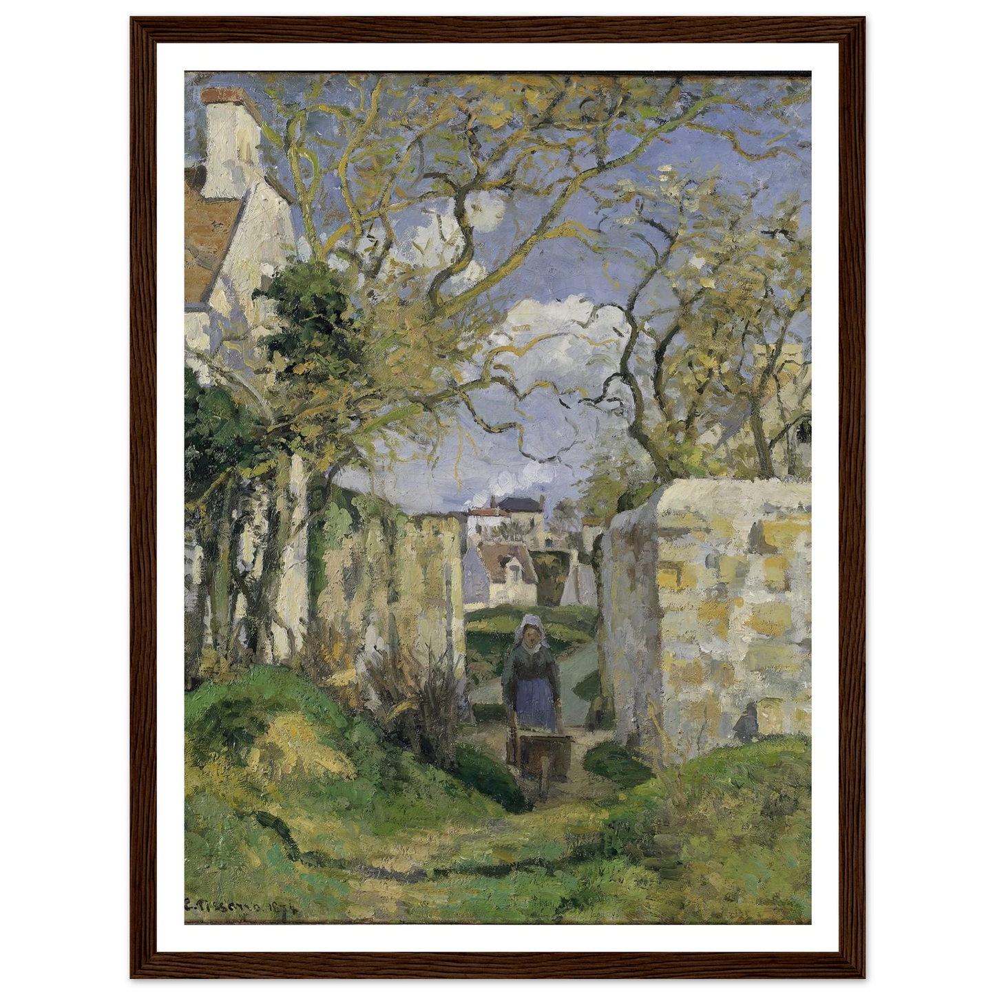Landscape from Pontoise (1874) Art Print | Camille Pissarro-Quipham Collections