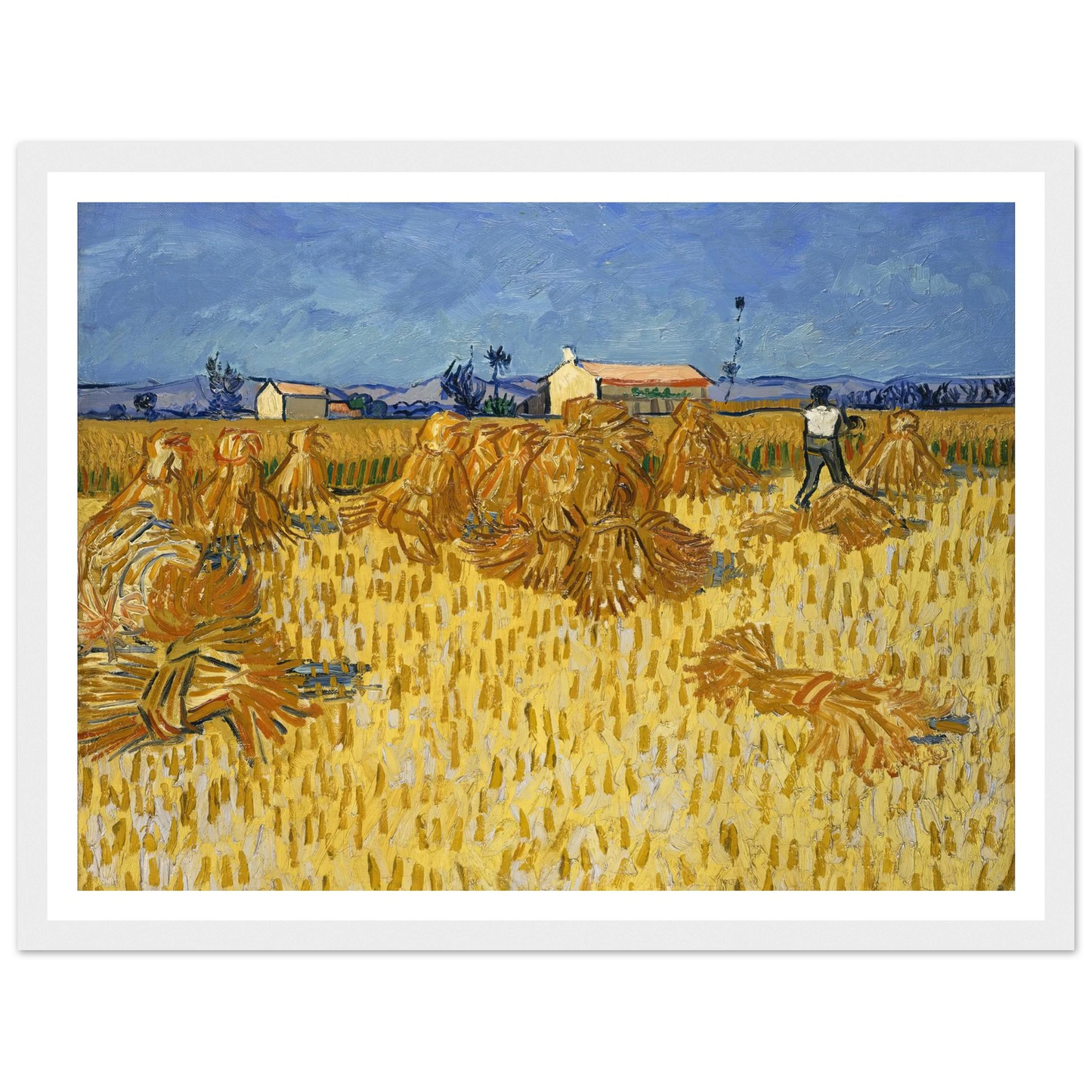 Corn Harvest in Provence Art Print | Vincent van Gogh-Quipham Collections