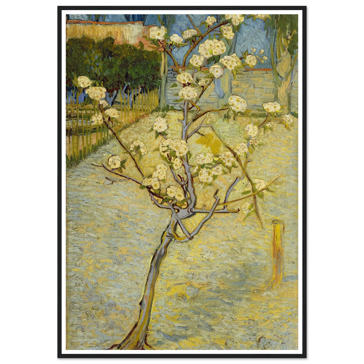 Small pear tree in blossom (1888) Art Print | Vincent van Gogh-Quipham Collections