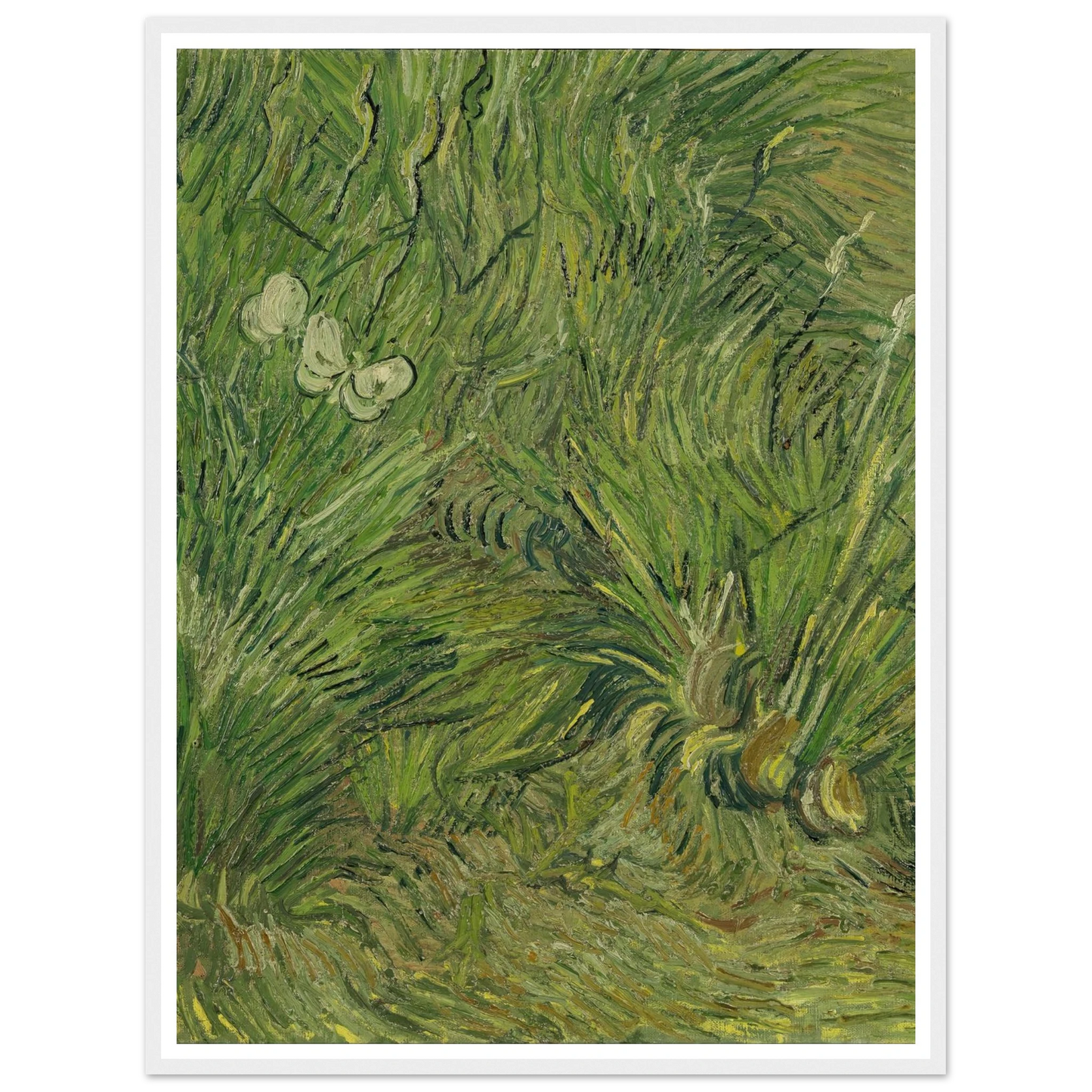 Garden with butterflies (1889) Art Print | Vincent van Gogh-Quipham Collections