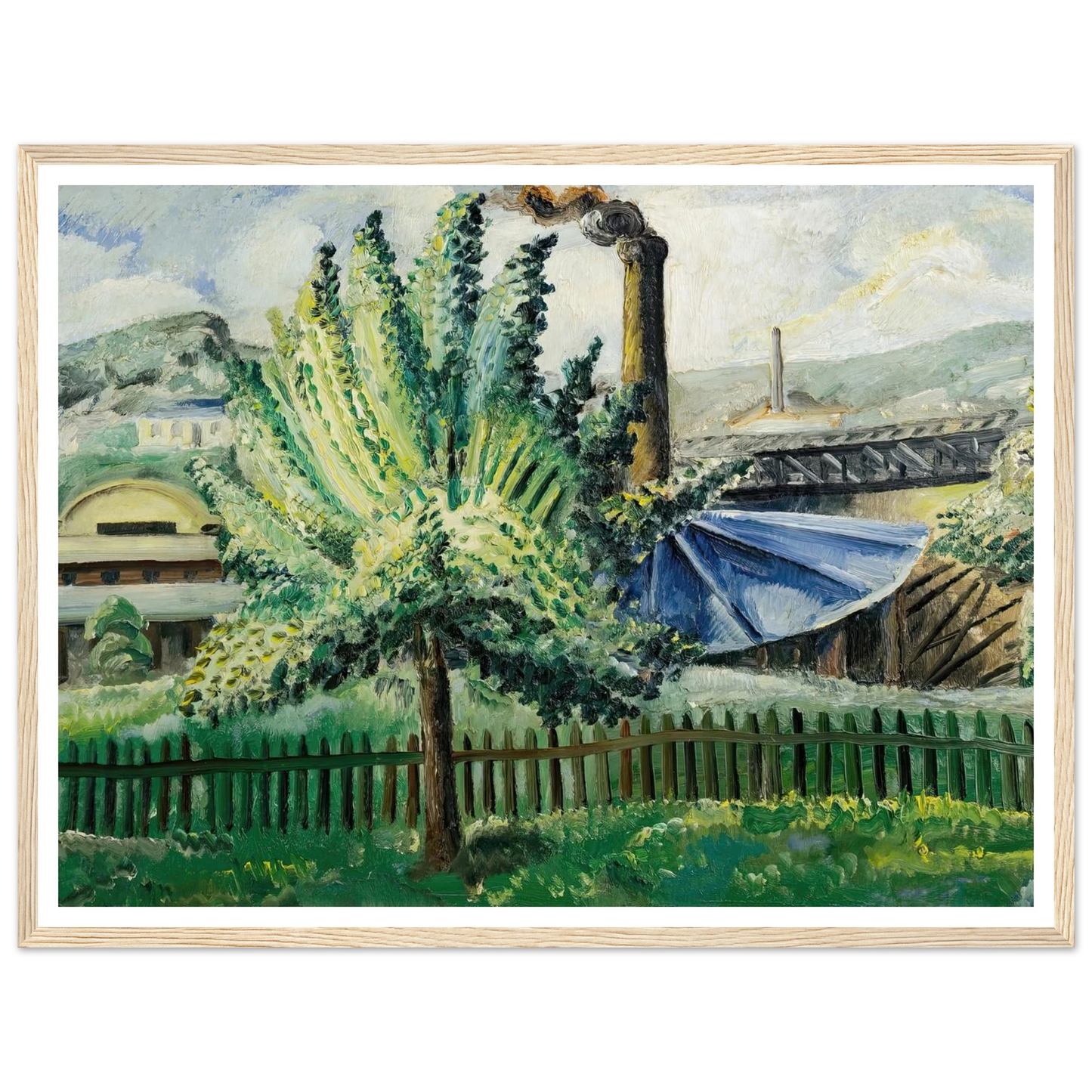 Güterbahnhof, Baumgarten vor Güterbahnhof (1927) Art Print | Paul Kleinschmidt-Quipham Collections