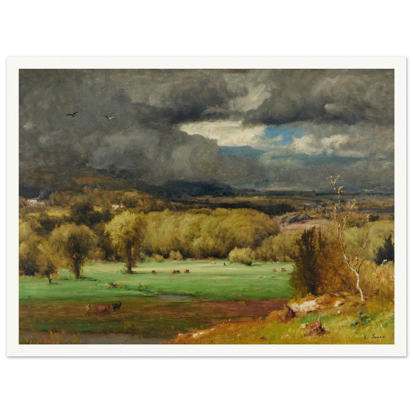 The Coming Storm (1878) Art Print | George Inness-Quipham Collections
