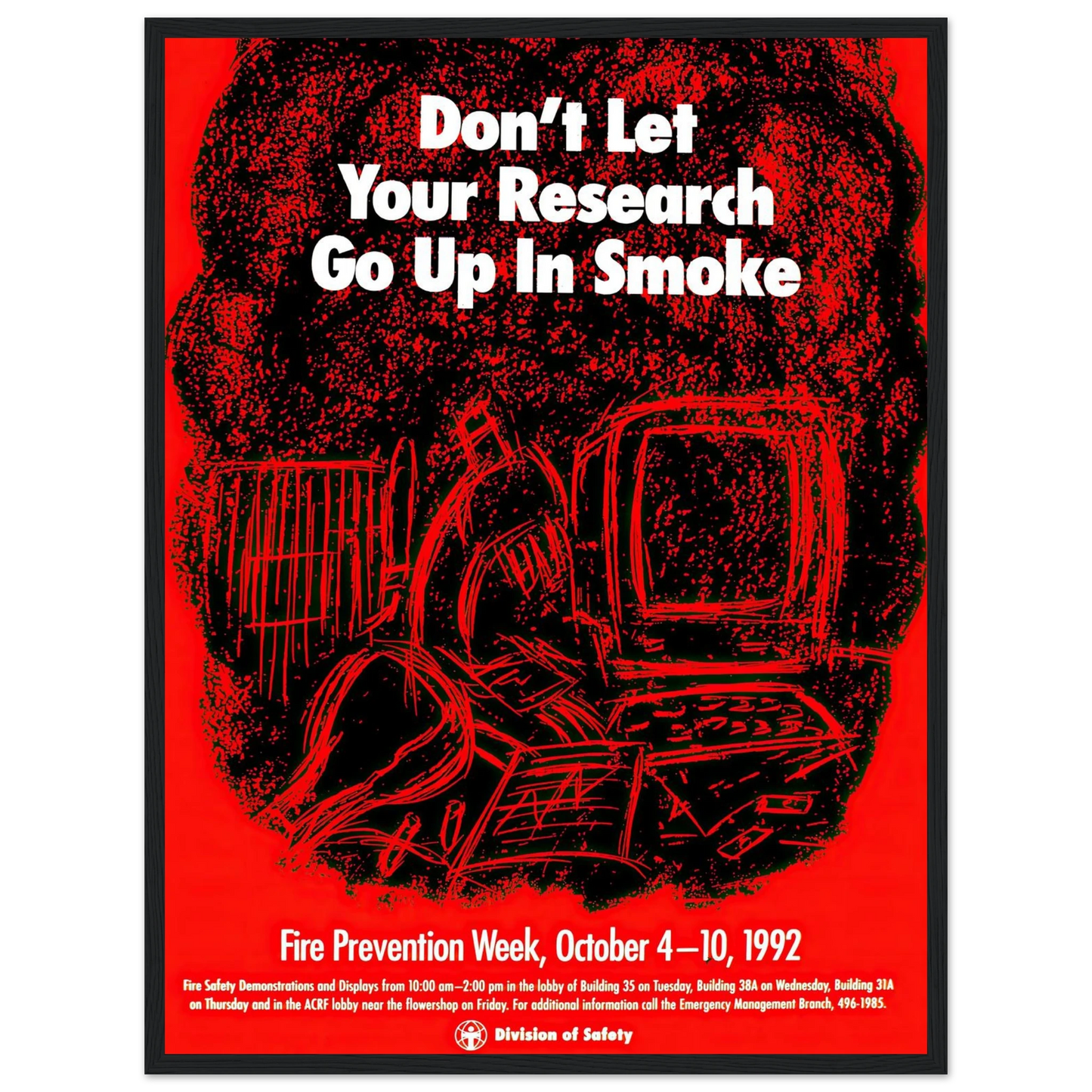 Don’t let your research go up in smoke (1992) Art Print | National Institutes of Health-Quipham Collections
