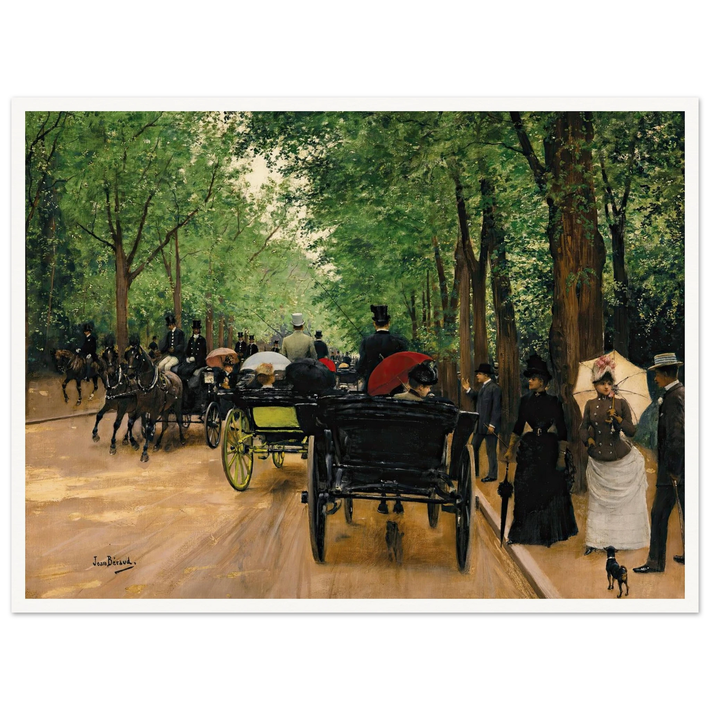 Bois De Boulogne Art Print | Jean Beraud-Quipham Collections