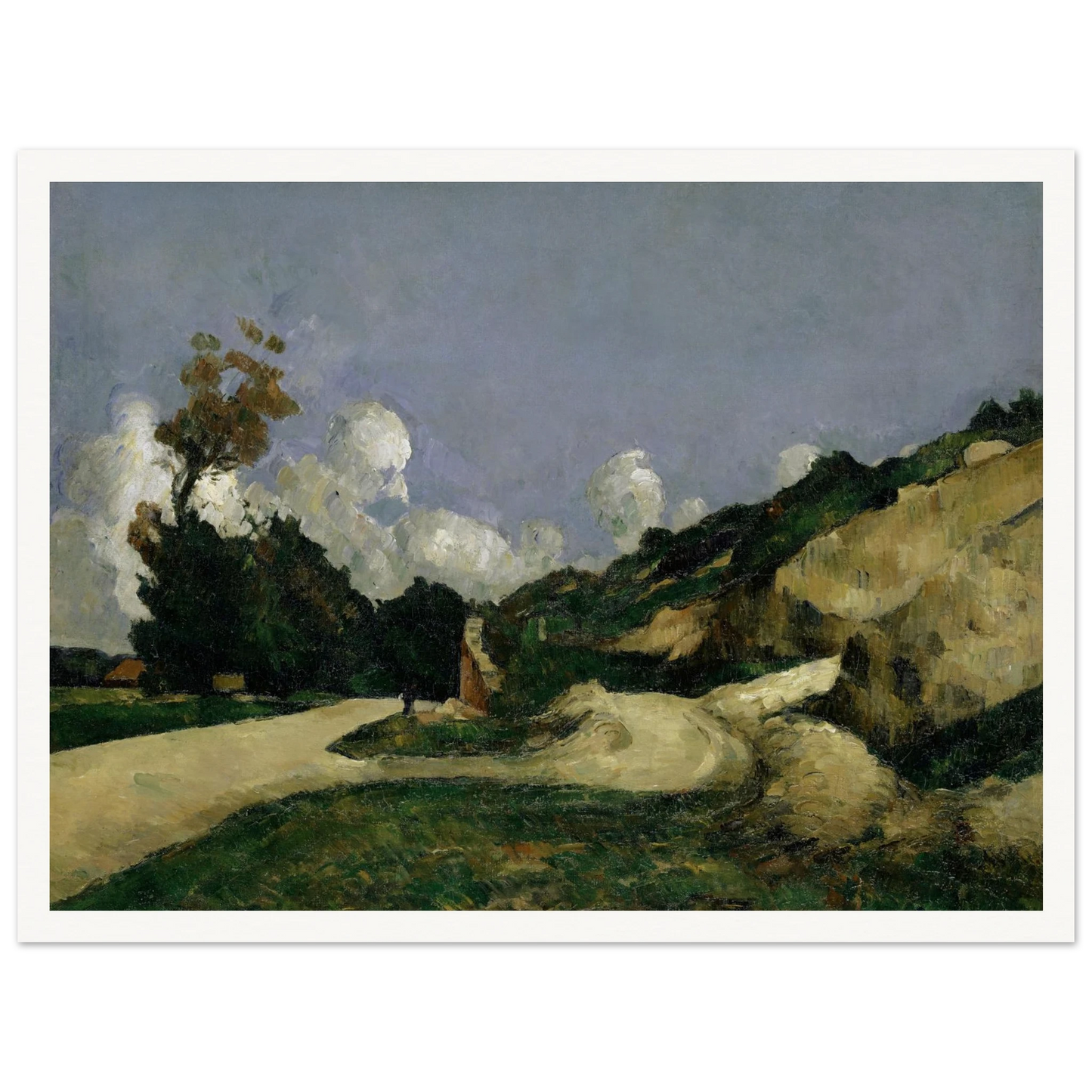 The Road (1871) Art Print | Paul Cezanne-Quipham Collections