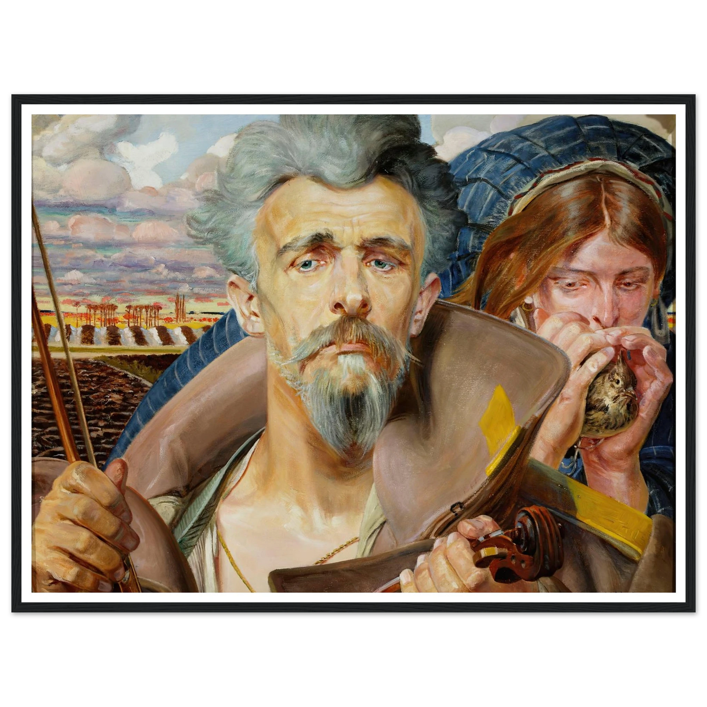 Music – central section of the triptych (1906) Art Print | Jacek Malczewski-Quipham Collections