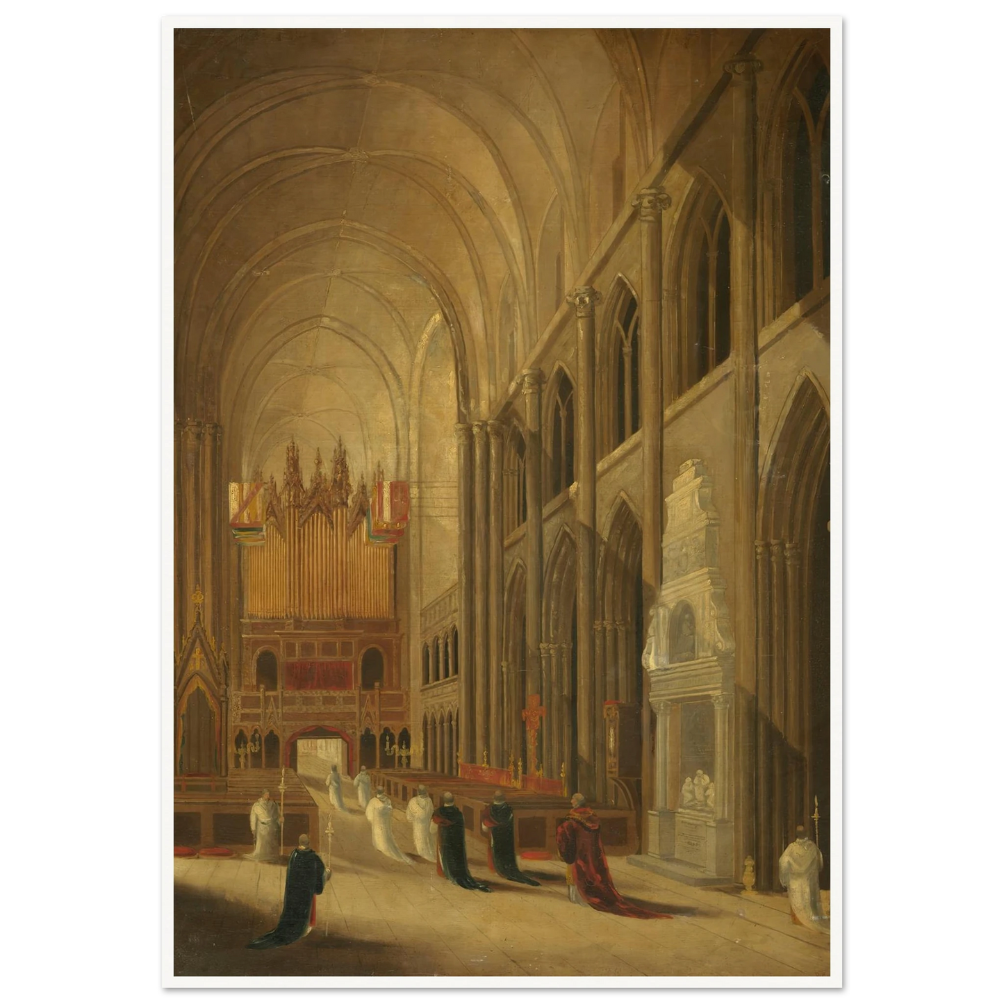 Going to Mass Art Print | David Roberts-Quipham Collections
