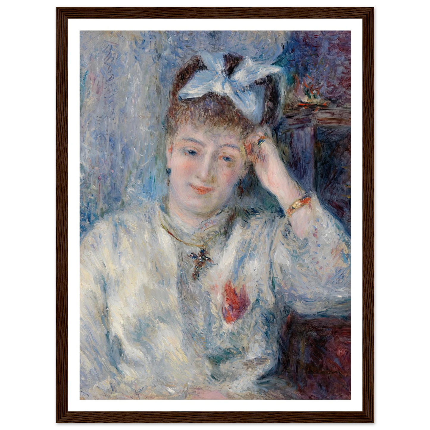 Portrait of Mademoiselle Marie Murer (Portrait de Mademoiselle Marie Murer) (1877) Art Print | Pierre Auguste Renoir-Quipham Collections