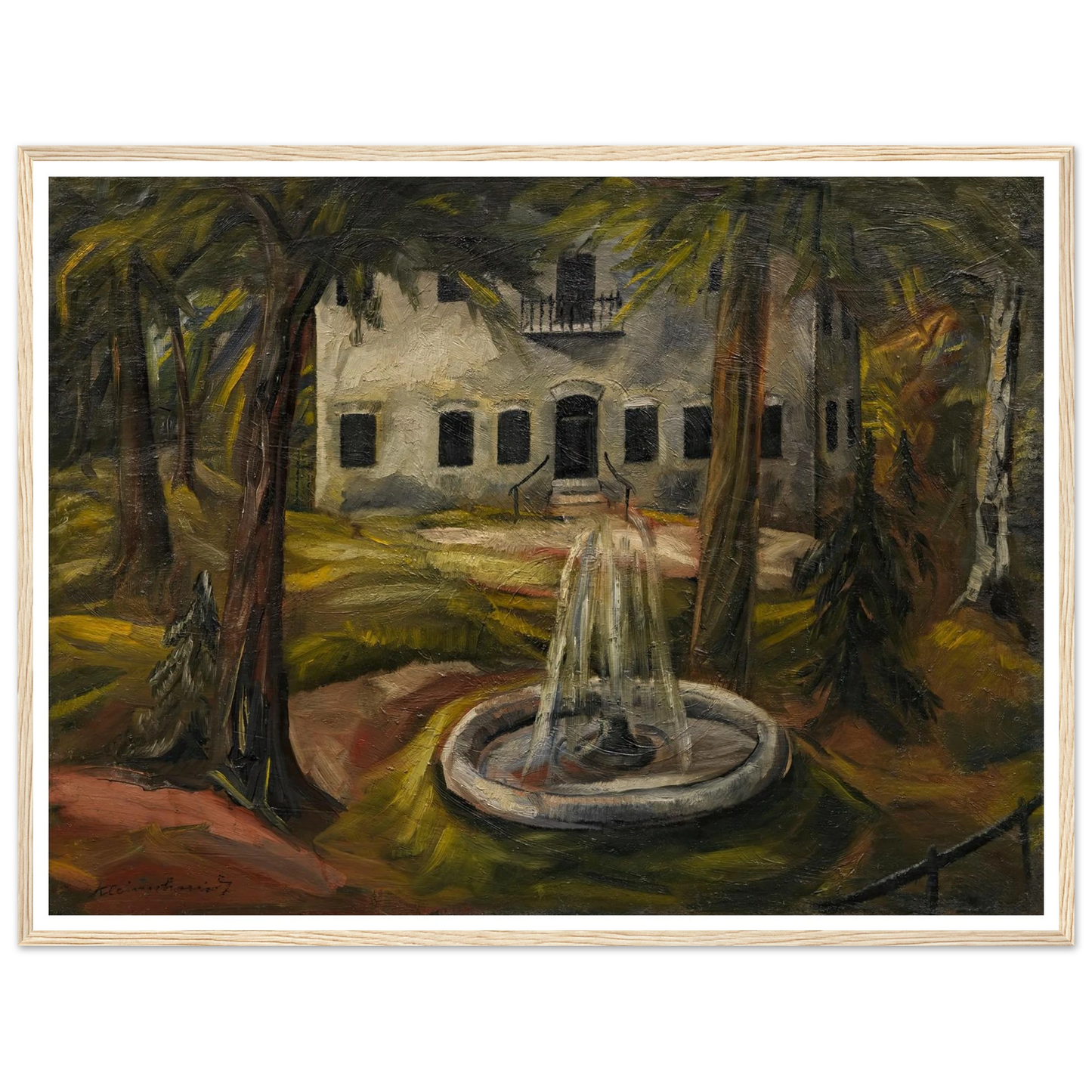 Schloss Burgau bei Wasserburg am Inn (1909) Art Print | Paul Kleinschmidt-Quipham Collections