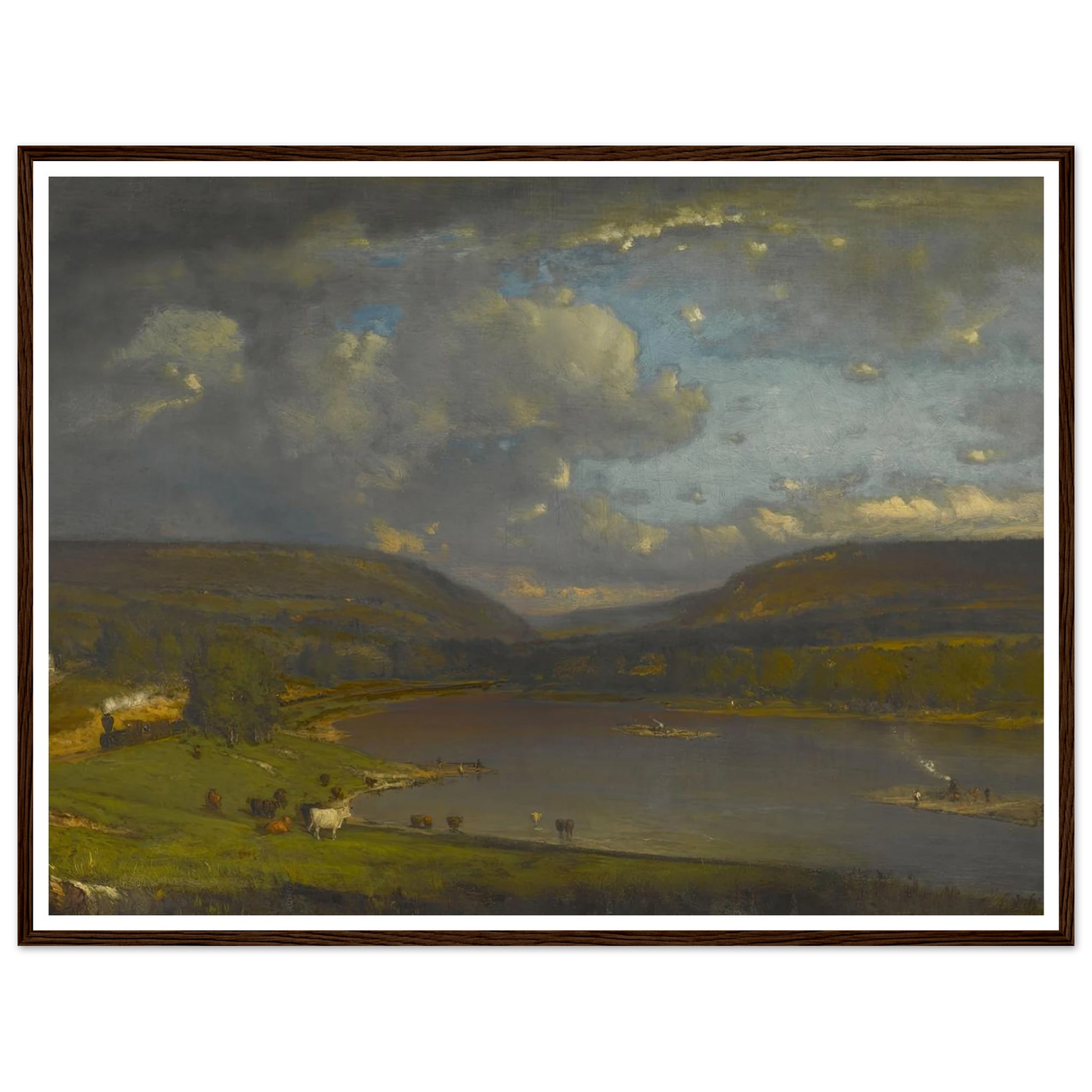 On the Delaware River Art Print | George Inness-Quipham Collections
