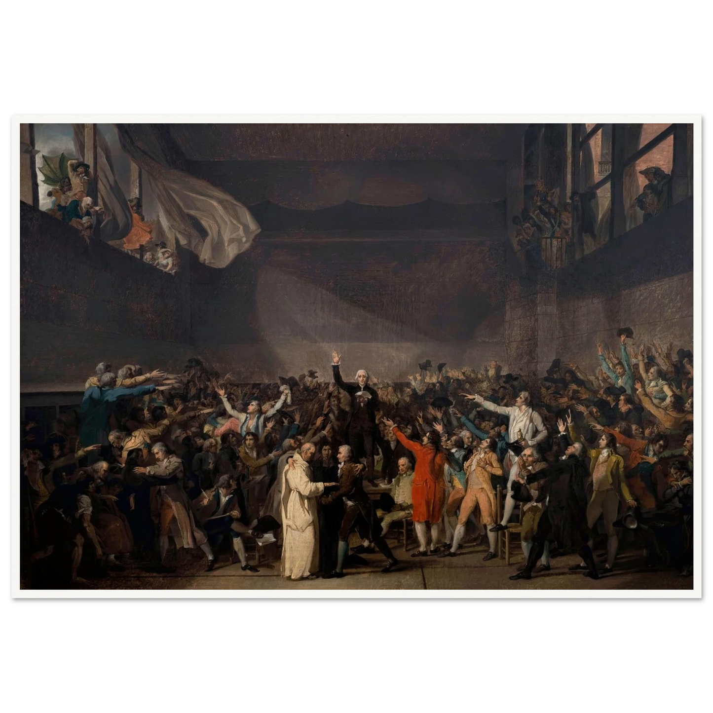 Serment Du Jeu De Paume, Le 20 Juin 1789 (1791) Art Print | Jacques Louis David-Quipham Collections
