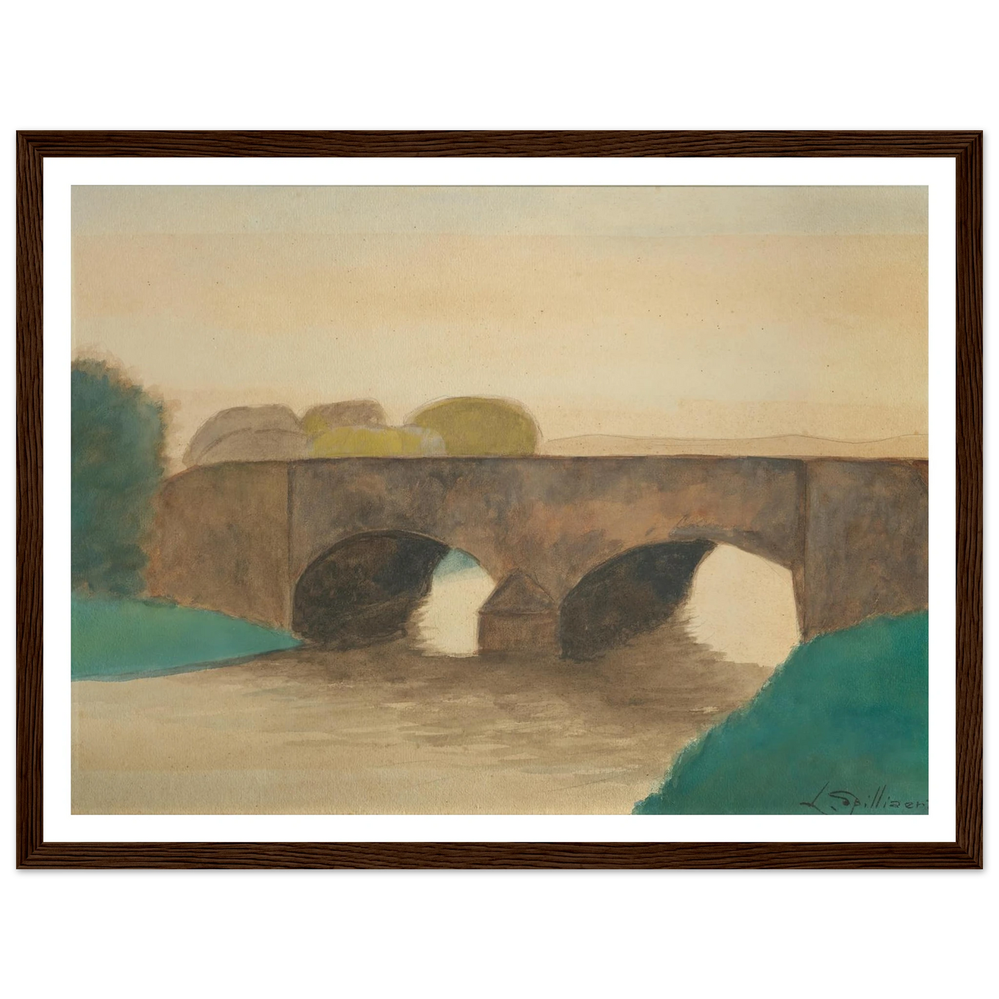 Brug (1930) Art Print | Leon Spilliaert-Quipham Collections