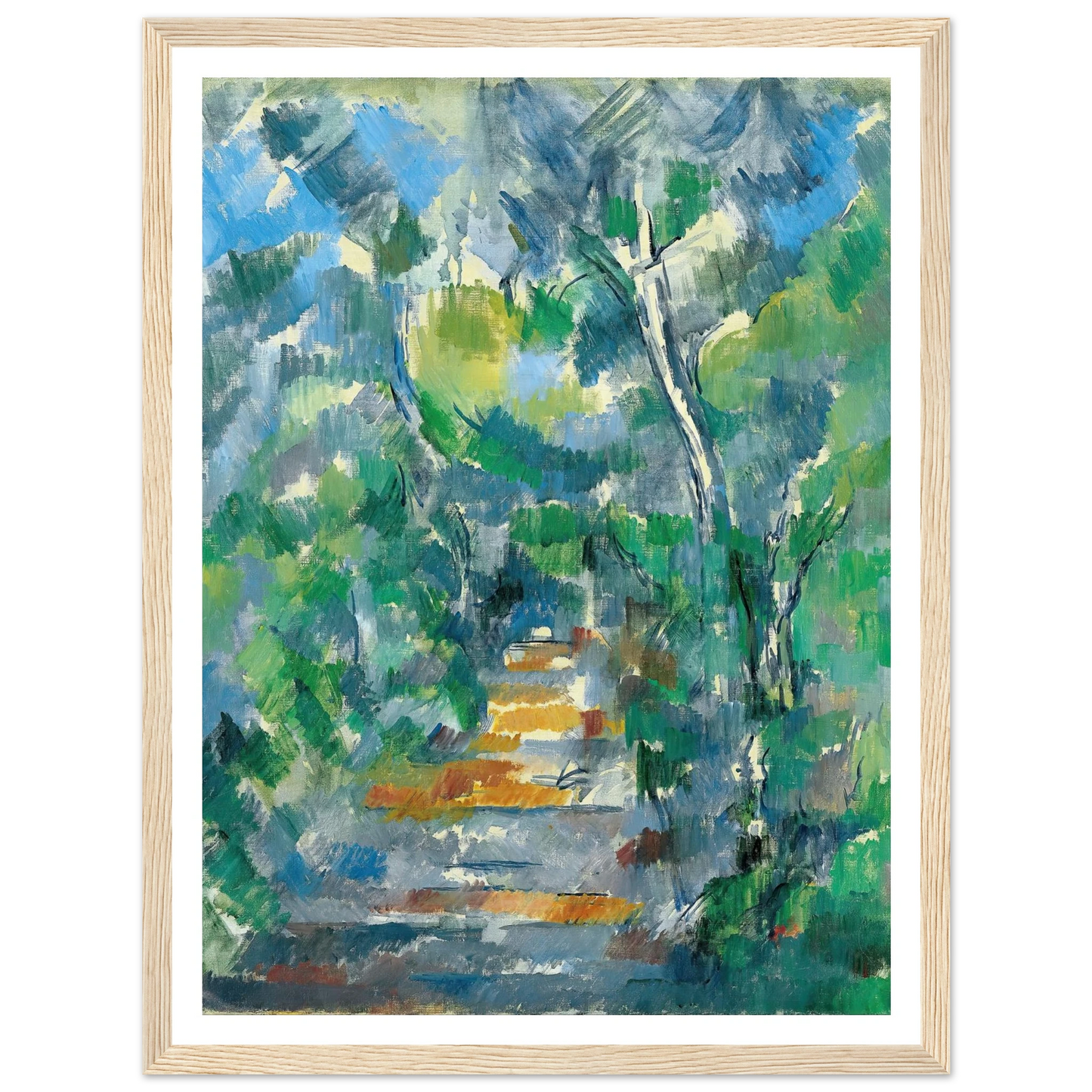 Forest Scene (Path from Mas Jolie to Château noir) (1900-1902) Art Print | Paul Cezanne-Quipham Collections