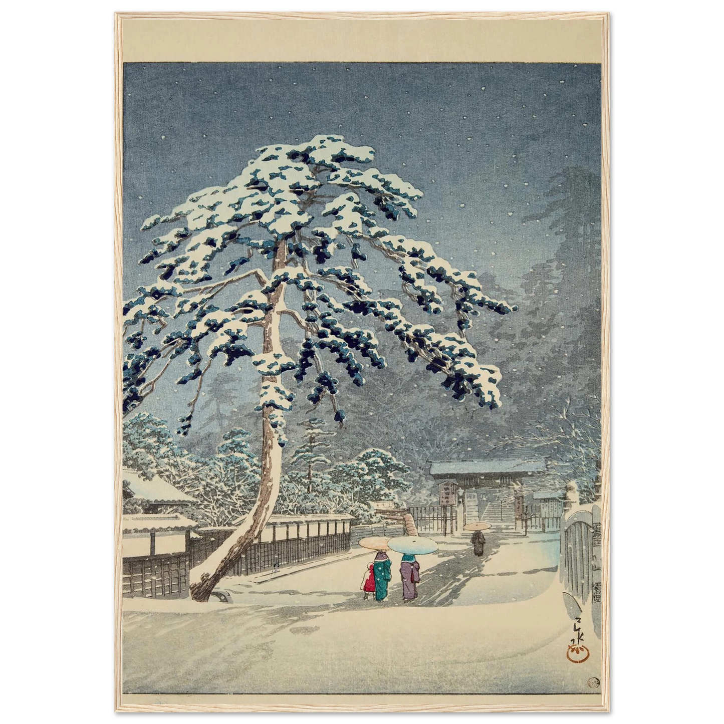 Ikegami Honmonji (Honmon Temple, Ikegami) (1931) Art Print | Kawase Hasui-Quipham Collections