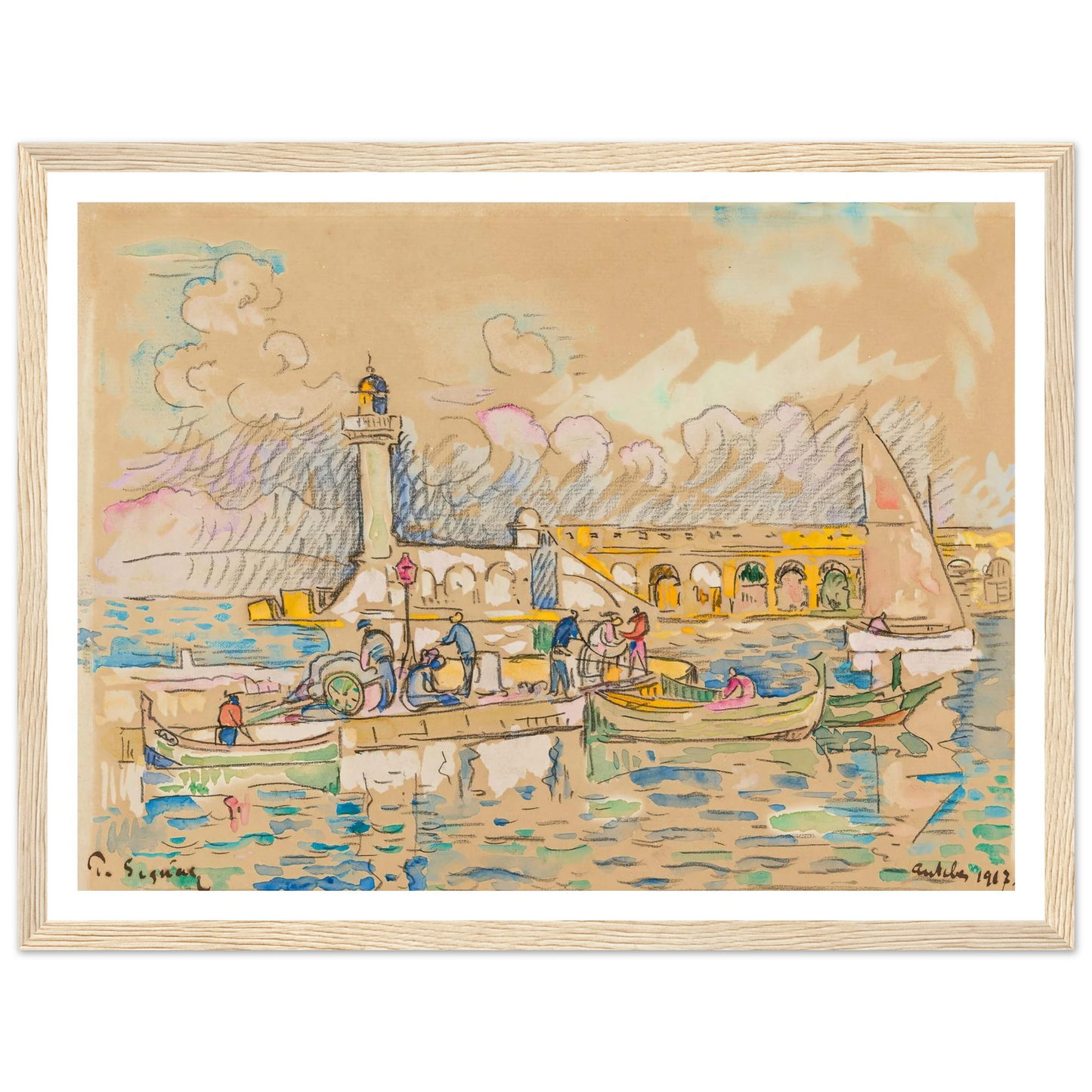 Antibes (1917) Art Print | Paul Signac-Quipham Collections