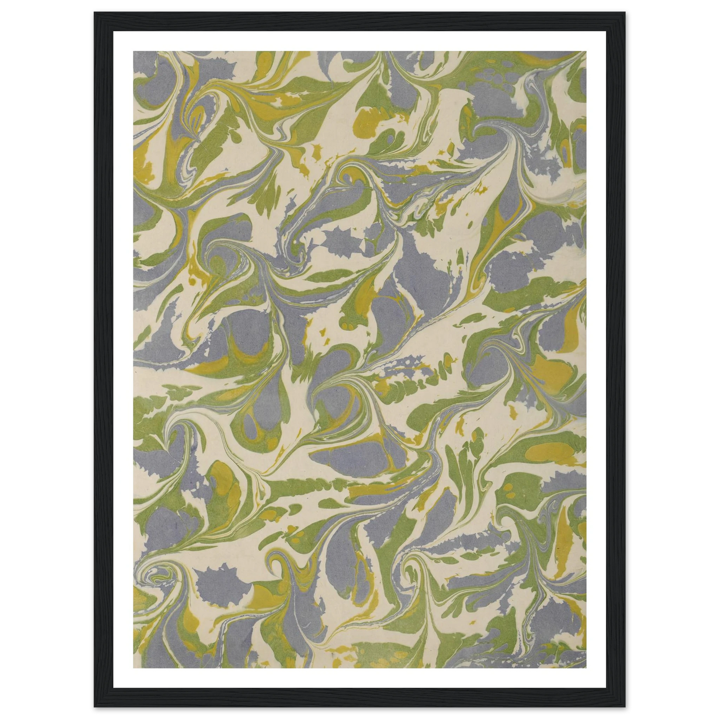 Gezogenes Marmorpapier (1890 - 1910) Art Print | Anker Kyster-Quipham Collections