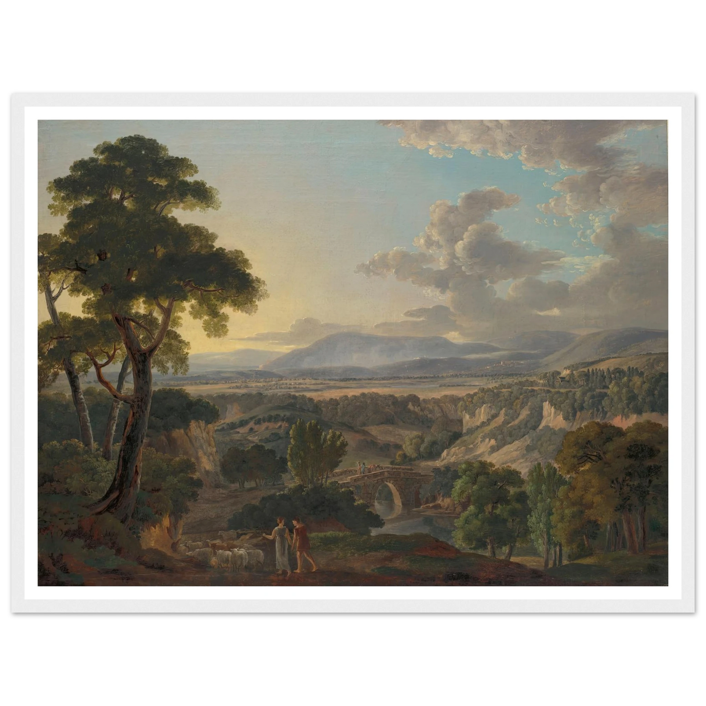 Italian Landscape with Shepherds Art Print | Peter Birmann-Quipham Collections