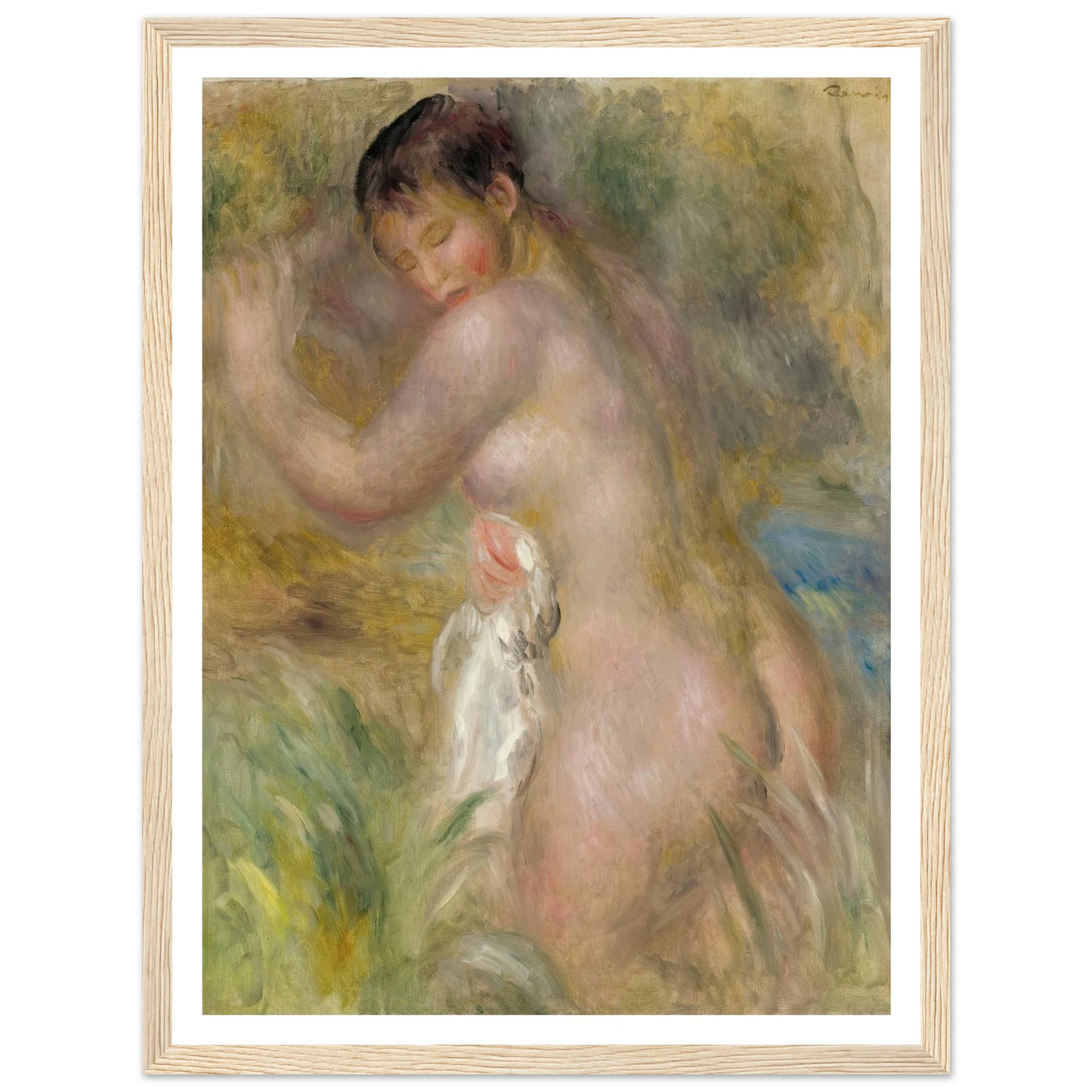 La Baigneuse Art Print | Pierre Auguste Renoir-Quipham Collections