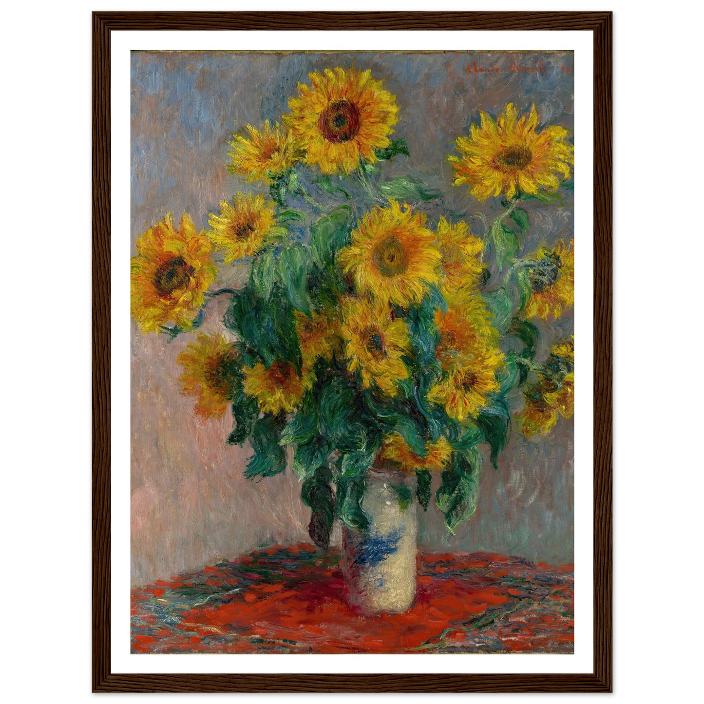 Bouquet of Sunflowers (1881) Art Print | Claude Monet-Quipham Collections