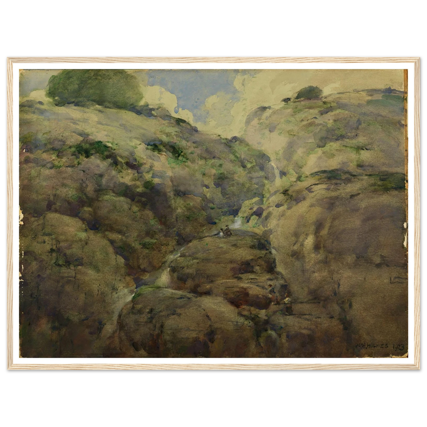 Mountain Gorge, Colorado (1923) Art Print | William Henry Holmes-Quipham Collections