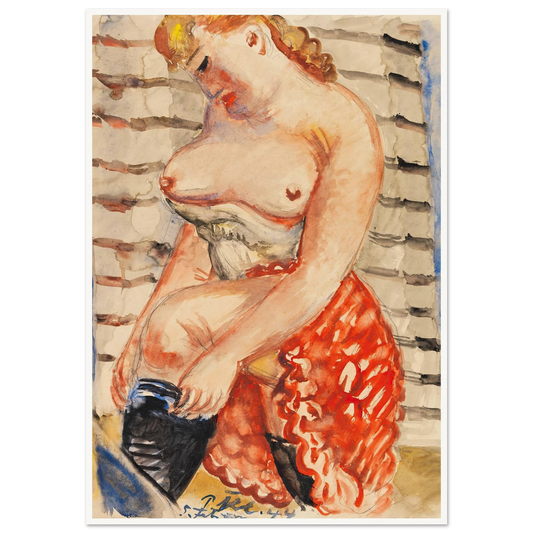 Frau mit schwarzen Strümpfen (1944) Art Print | Paul Kleinschmidt-Quipham Collections